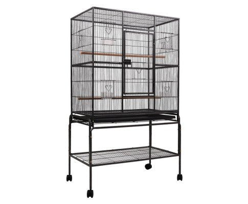 Large Bird Cage with Perch - Spacious Aviary for Parrots, Cockatiels & Finches - Perfect for Home, Office or Outdoor Use
