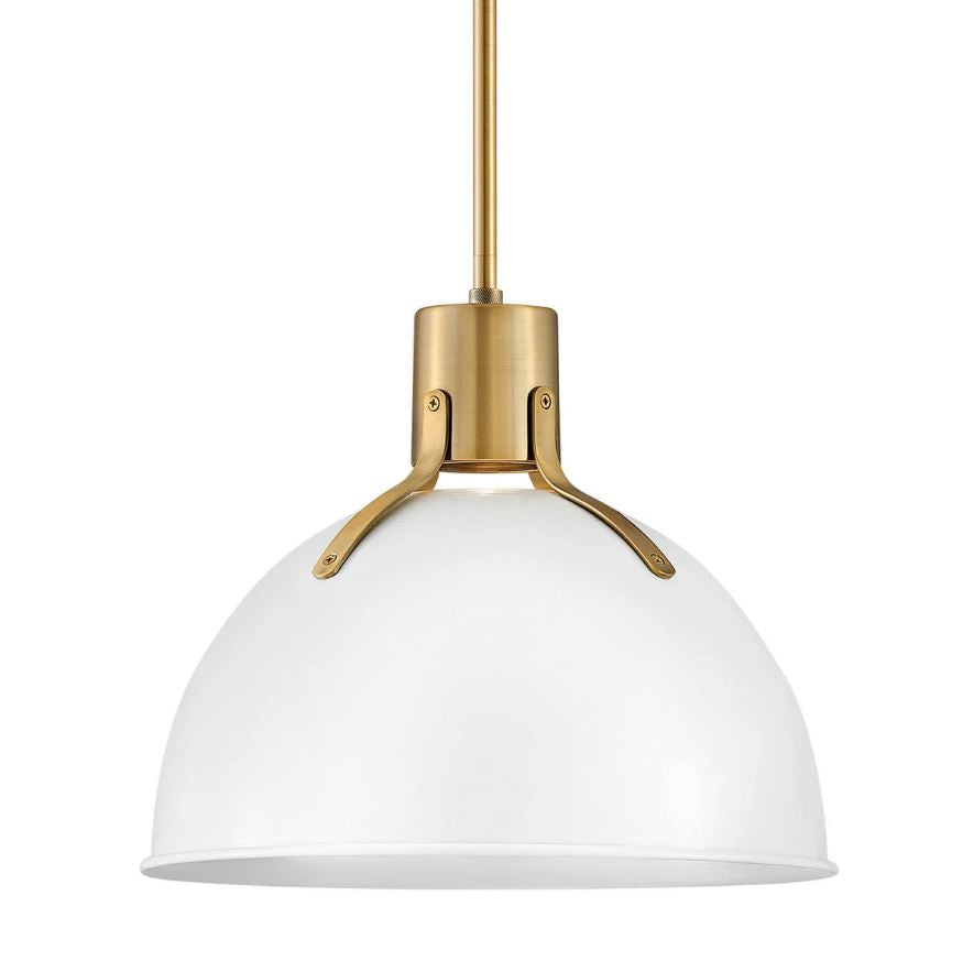 Grange Pendant Dome Light Fixture - Vintage Industrial Style Ceiling Lamp for Kitchen, Dining Room & Bedroom