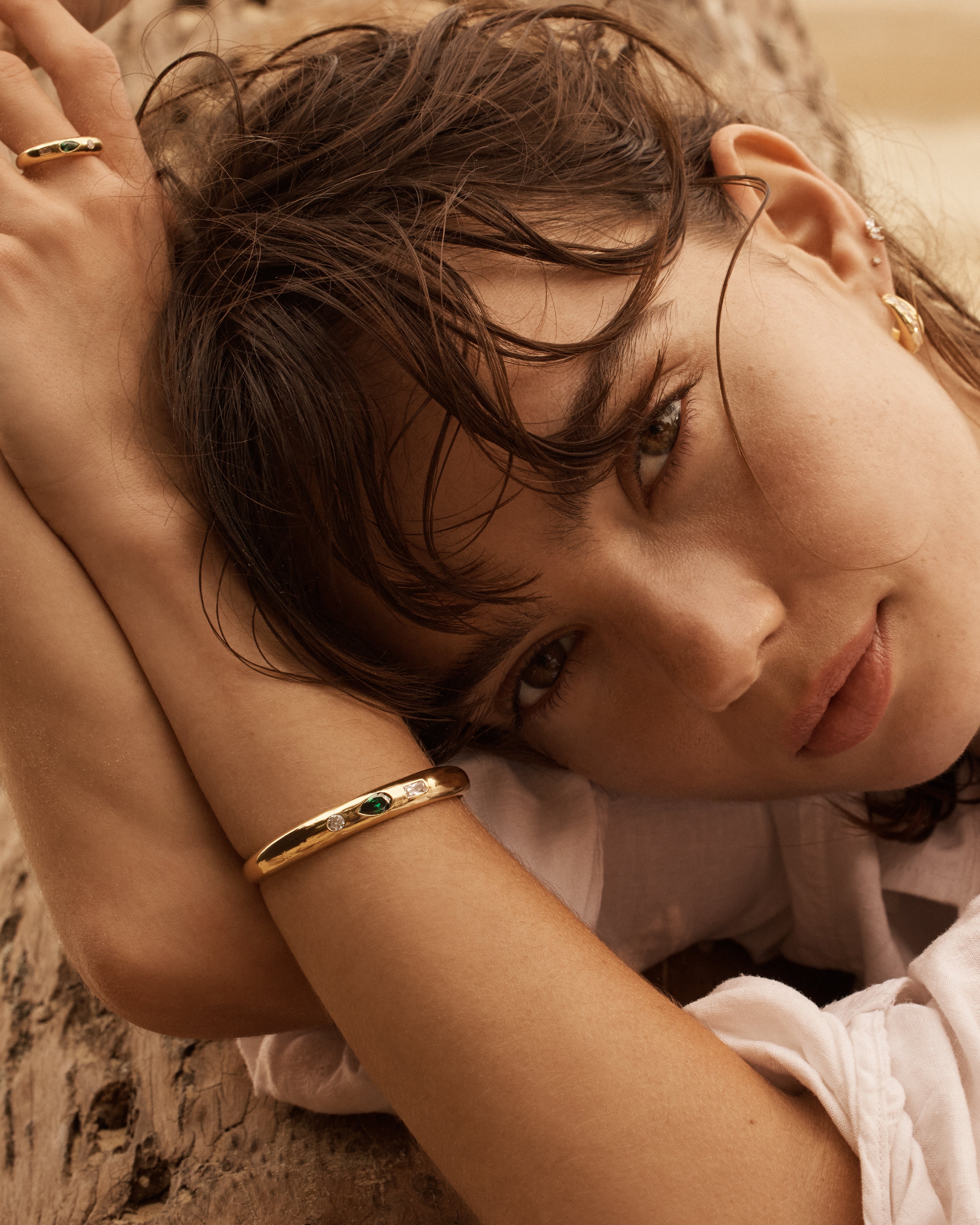 18K Gold Vermeil Magnetic Soul Cuff Bracelet - Adjustable Luxury Jewelry for Women, Perfect for Everyday Wear, Gifts & Special Occasions