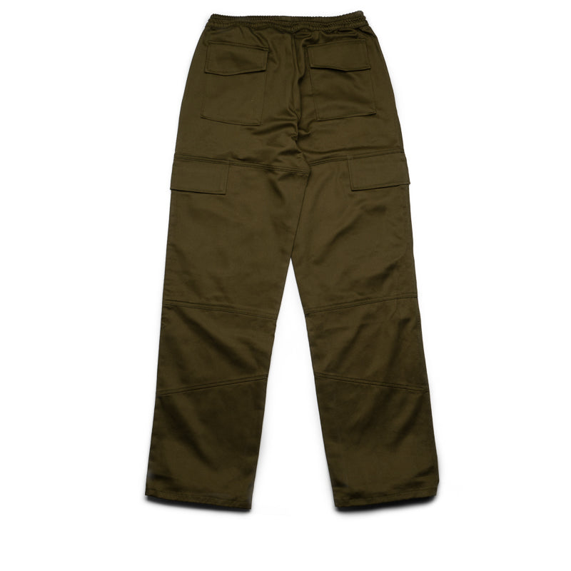 Rhude Plateau Cargo Pants for Men - Dark Olive Military Style Tactical Trousers | Outdoor Hiking, Streetwear Fashion & Casual Wear