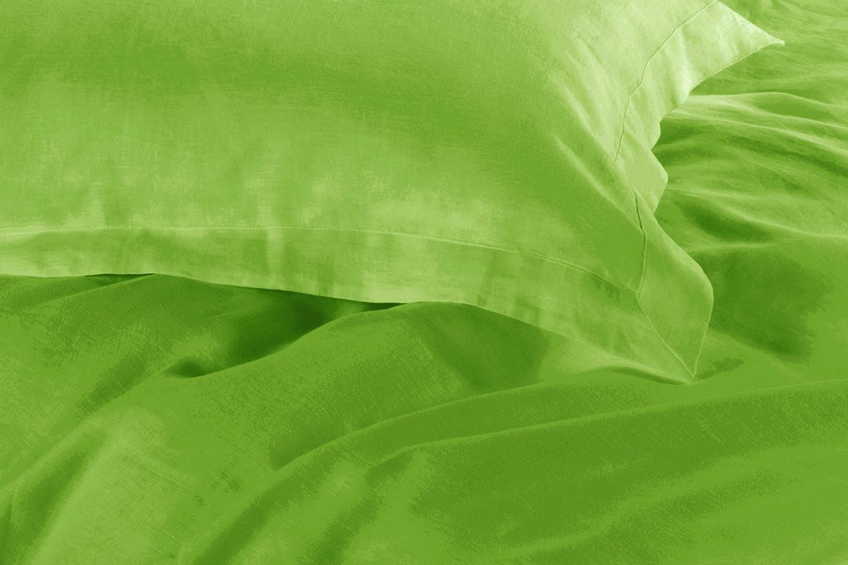 Premium 1000 Thread Count Double Size Green Duvet Cover Set - Soft Luxury Bedding for Master Bedroom & Guest Room