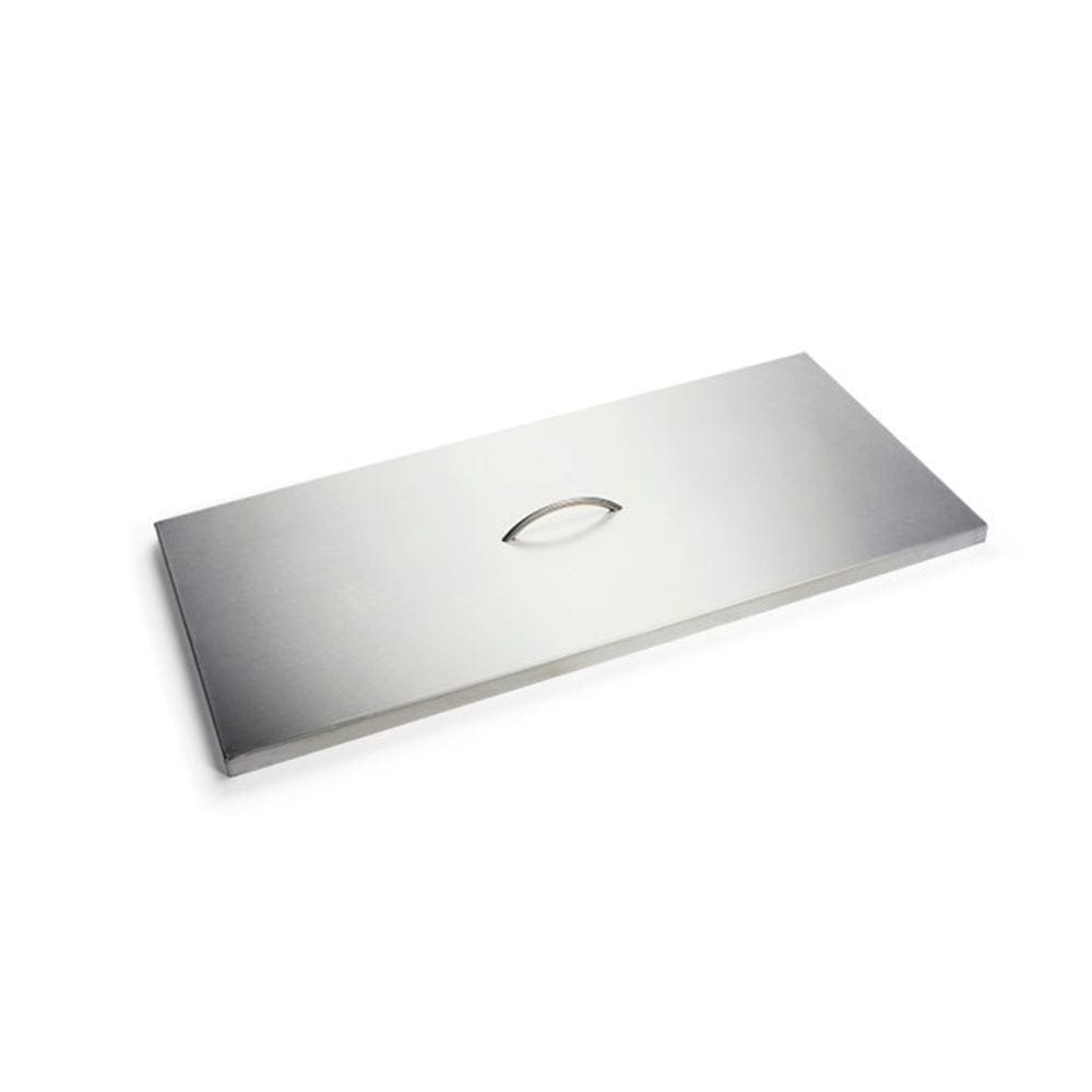 Premium Stainless Steel Fire Pit Cover – Heavy Duty Rectangular Outdoor Fire Pit Lid for Patio, Deck, Backyard – Rustproof & Weather-Resistant for Year-Round Protection