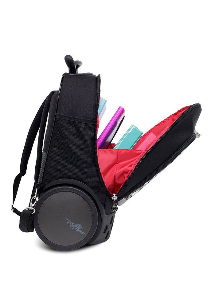 Nikidom Roller UP Trolley School Backpack with Wheels - Lightweight Travel Luggage for Kids & Teens - Perfect for School, Travel, and Daily Commute