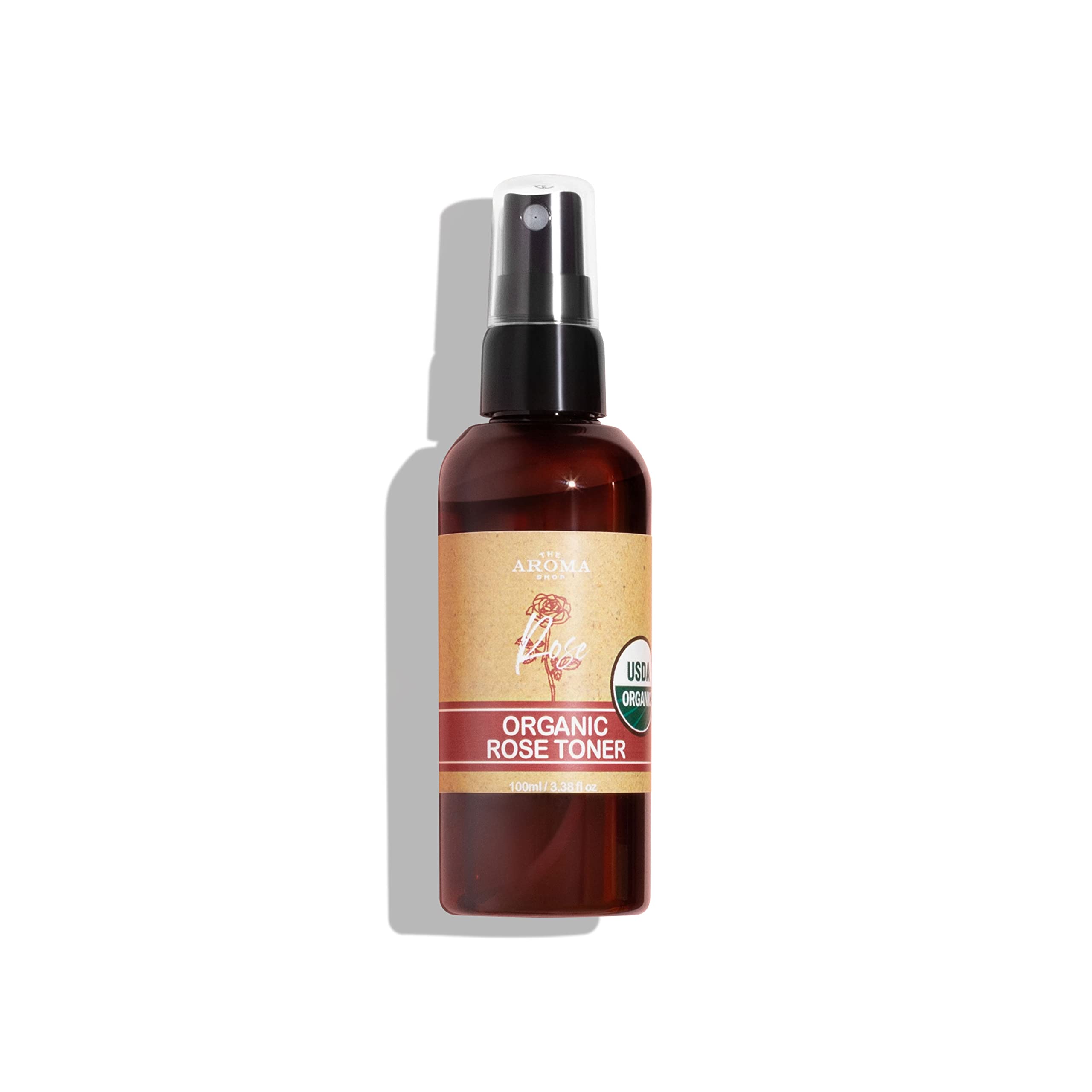 USDA Certified Organic Rose Toner - 100% Natural, Chemical-Free Face Toner for Sensitive & Irritated Skin | Hydrating, Soothing with Pure Rose Oil | Clean Beauty 3.38 Fl Oz | Perfect for Daily Skincare Routine, Post-Cleansing & Makeup Prep