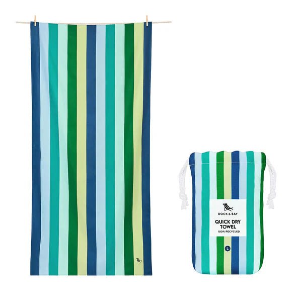 Dock & Bay Quick Dry Large Beach Towels - Ultra Absorbent, Lightweight & Fast Drying for Pool, Gym, Travel & Outdoor Activities