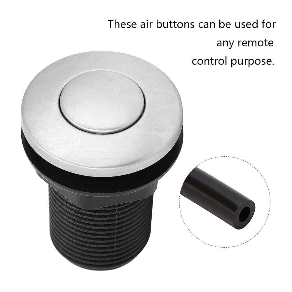 **Stainless Steel Garbage Disposal Air Switch - 304 Stainless Steel Sink Top Button for Food Waste Disposal Replacement | Perfect for Kitchen Sink & Waste Management**