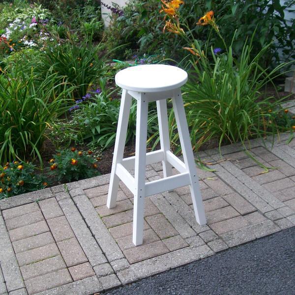 Eco-Friendly Recycled Plastic Bar Stool - Durable & Sustainable Counter Height Stool for Kitchen, Bar & Outdoor Use - Perfect for Home, Restaurant & Patio Decor