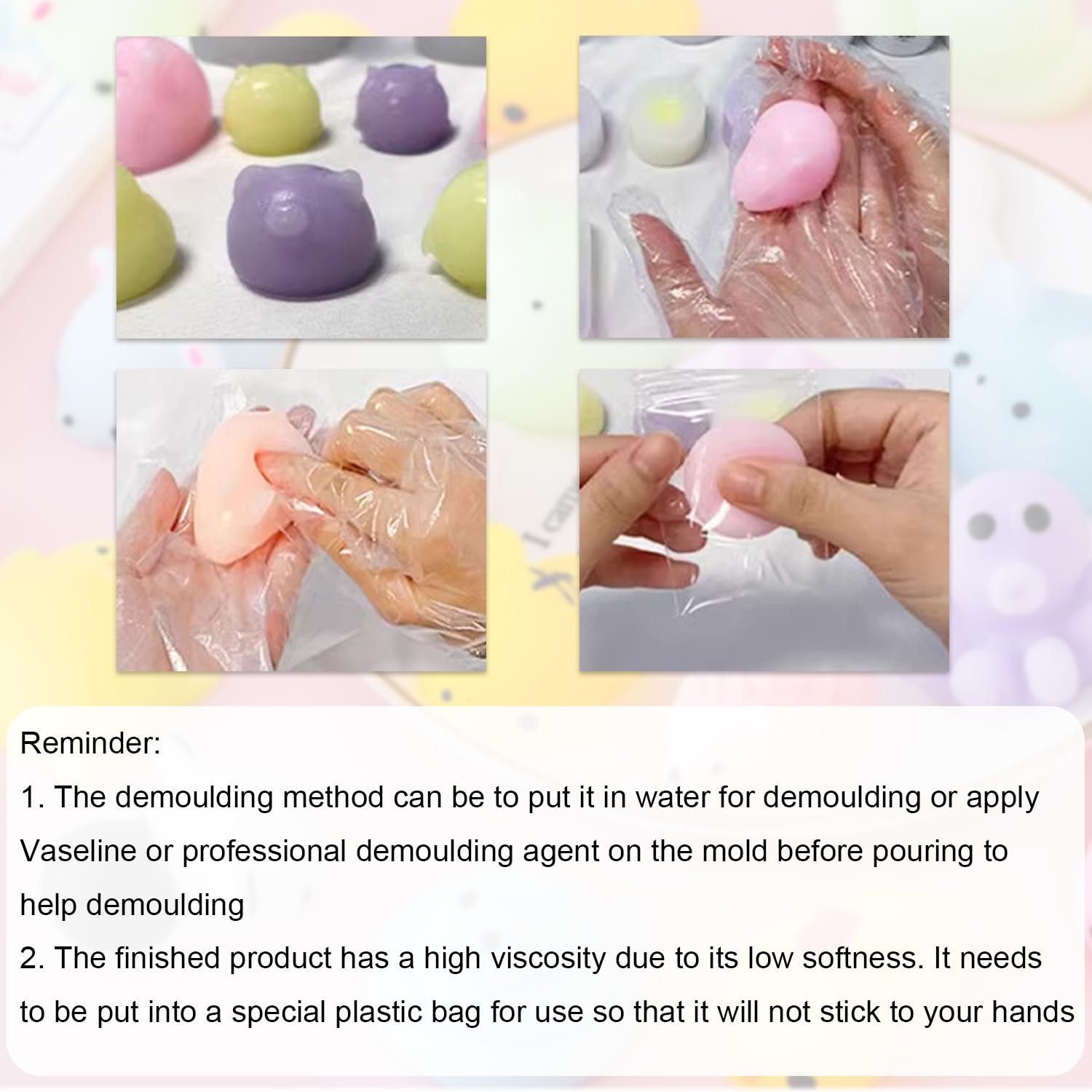 Meetcrafts 1:1 AB Squishy Resin Gel Kit - DIY Soft Liquid Silicone Rubber for Stress Relief Toys, Squeeze Sensory Fidget Toys for Kids & Adults - Perfect Gift for Anxiety Relief and Fun Crafting Projects