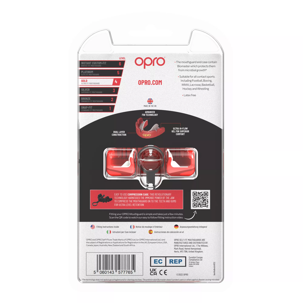Sports Mouth Guard with Braces Bumper for Adults & Youth - Opro by Marcy in Multiple Colors | Perfect for Boxing, Football & Martial Arts Protection
