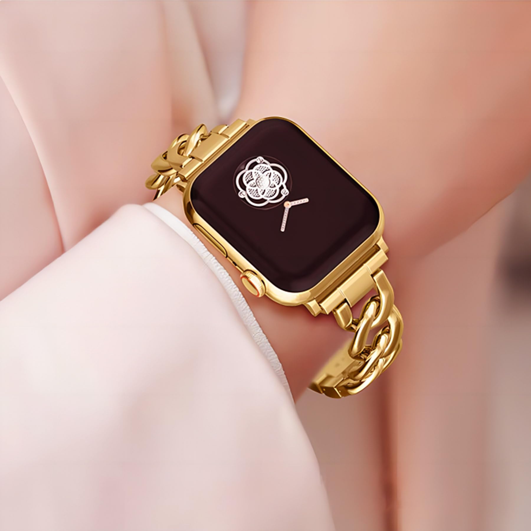 Kolgios 38mm 40mm 41mm 42mm 44mm 45mm 46mm Women's Fashion Smartwatch Band - Compatible with Apple Watch Series 10/9/8/7/6/SE/5/4 - Stylish Replacement Strap for iWatch - Perfect Gift for Her - Ideal for Workouts, Office Wear & Everyday Fashion Accessory