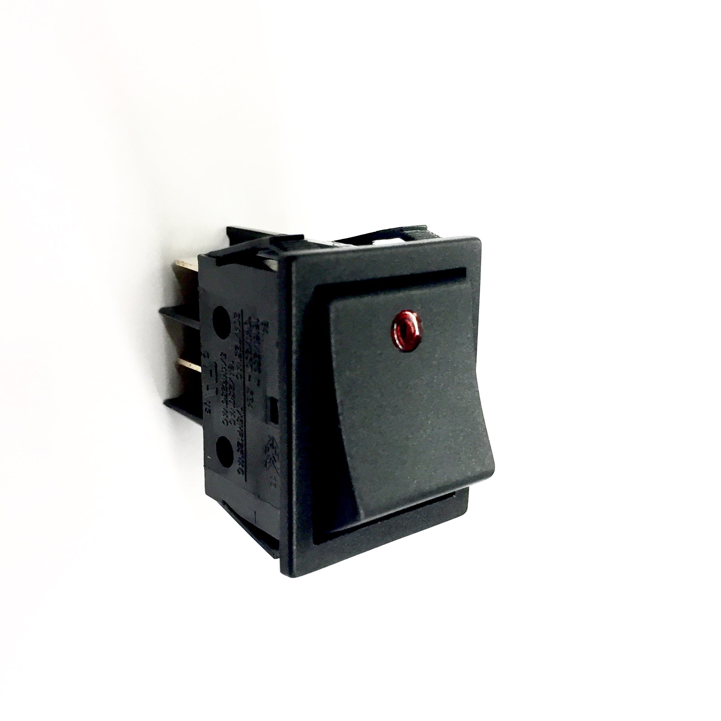 16A 250V Rocker Switch with Red Indicator Light - Heavy Duty Power Switch for Appliances, Tools & Industrial Equipment