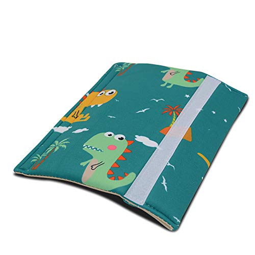Taicols Extra Soft Universal Seat Belt Pillow - Dinosaur & Coconut Tree Cartoon Pattern Car Head Support Cushion for Kids, Baby & Adults | Comfortable Travel Neck & Shoulder Pillow for Long Car Rides, Road Trips & Daily Commutes