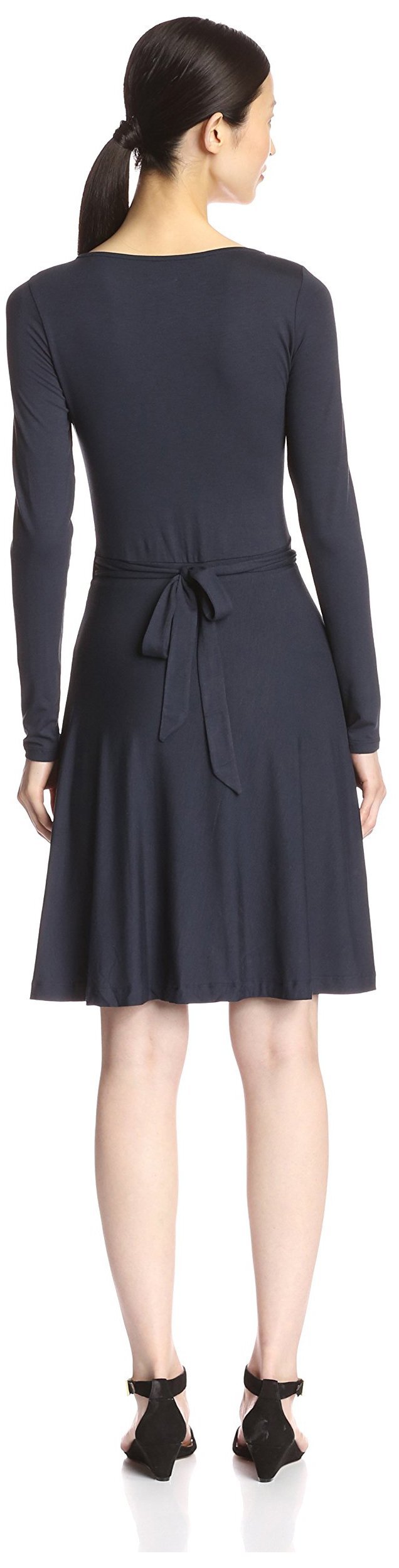 Women's Knit Wrap Dress - Soft Stretchy Comfortable Flattering Midi Dress for Casual & Office Wear | Perfect for Work, Date Night & Summer Outfits