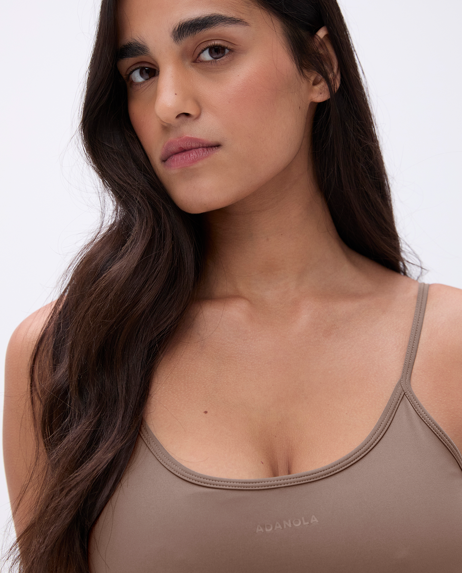 Ultimate Low Cross Back Unitard in Pebble Brown - Perfect for Dance, Yoga & Gymnastics