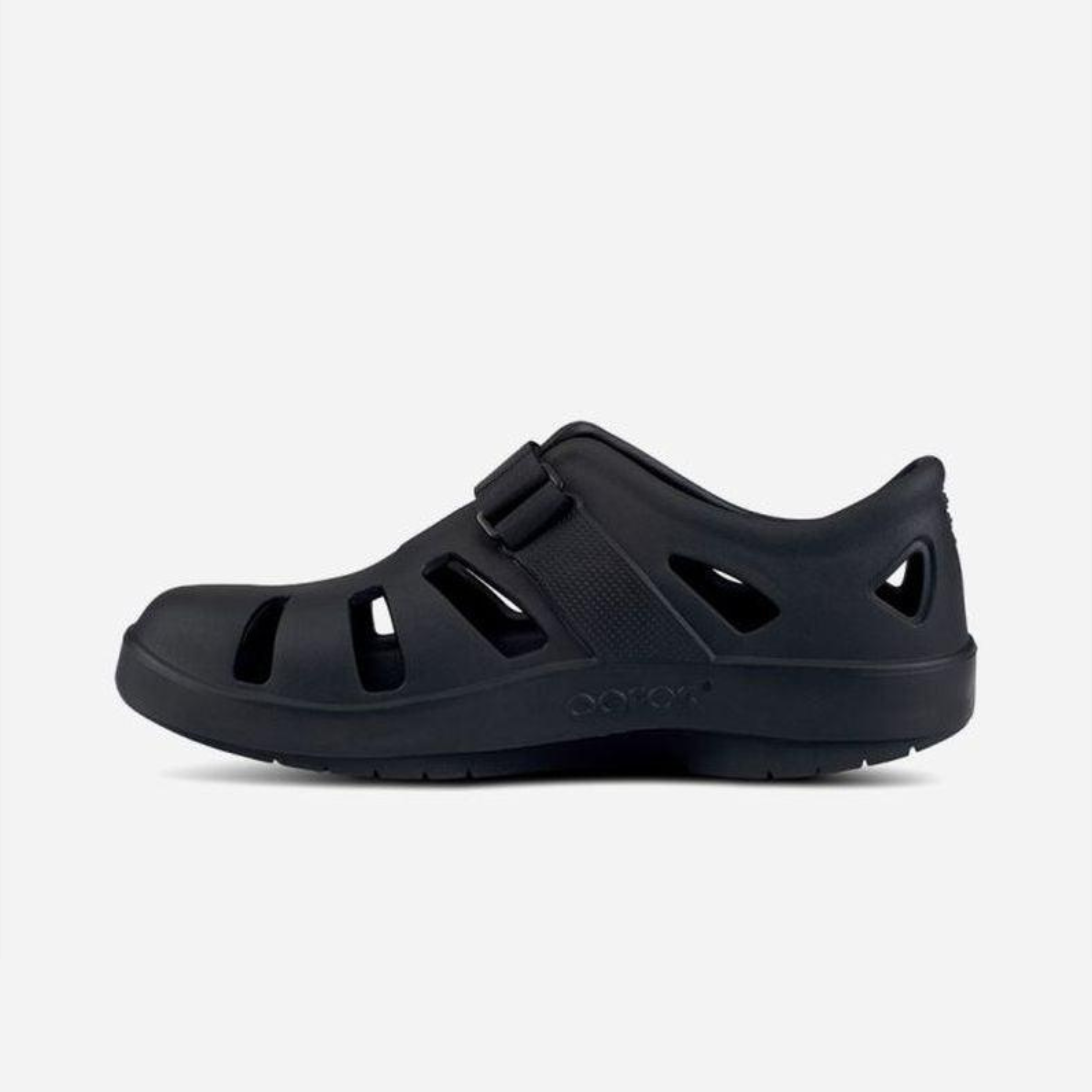 Oofos Unisex Candoo Thong Sandals - Black | Comfortable Recovery Flip Flops for Men & Women | Perfect for Post-Workout, Beach & Everyday Wear