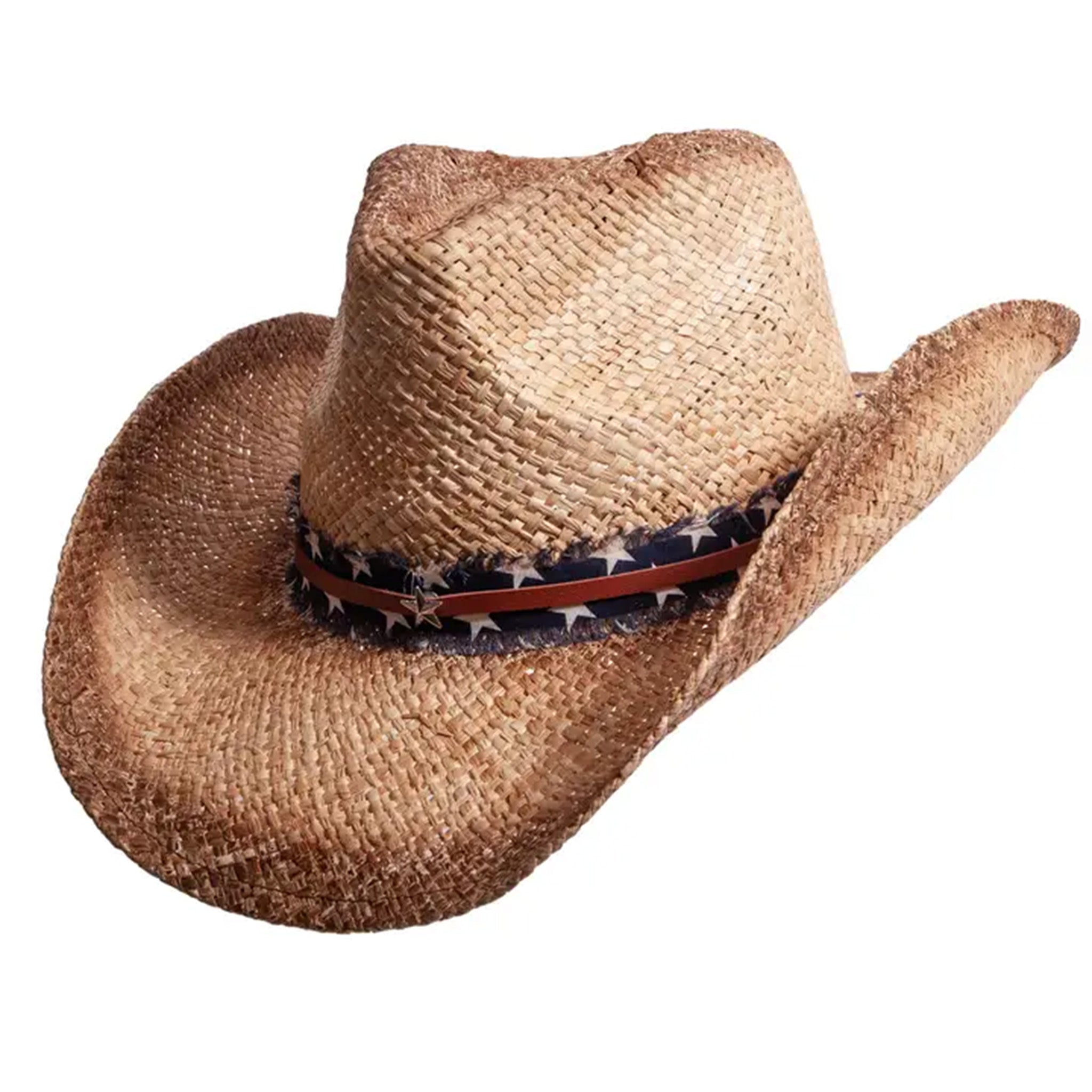 American Hat Co. Natural Dusty Straw Cowboy Hat - Western Style Sun Protection for Outdoor, Rodeo & Country Fashion