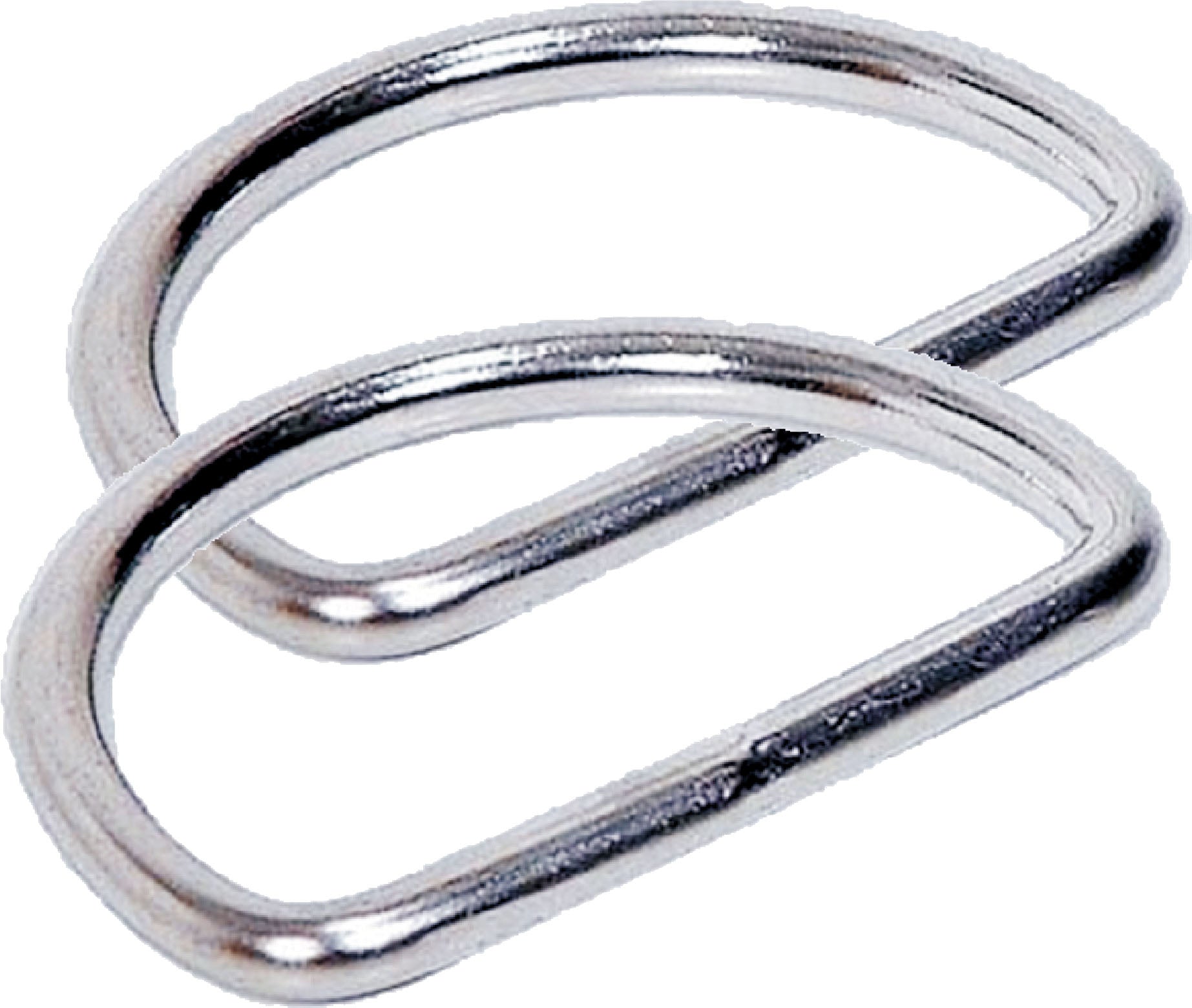 50mm Stainless Steel D-Rings for Leather Craft - Beaver Brand Flat Pair - Perfect for Belts, Bags & DIY Leather Projects