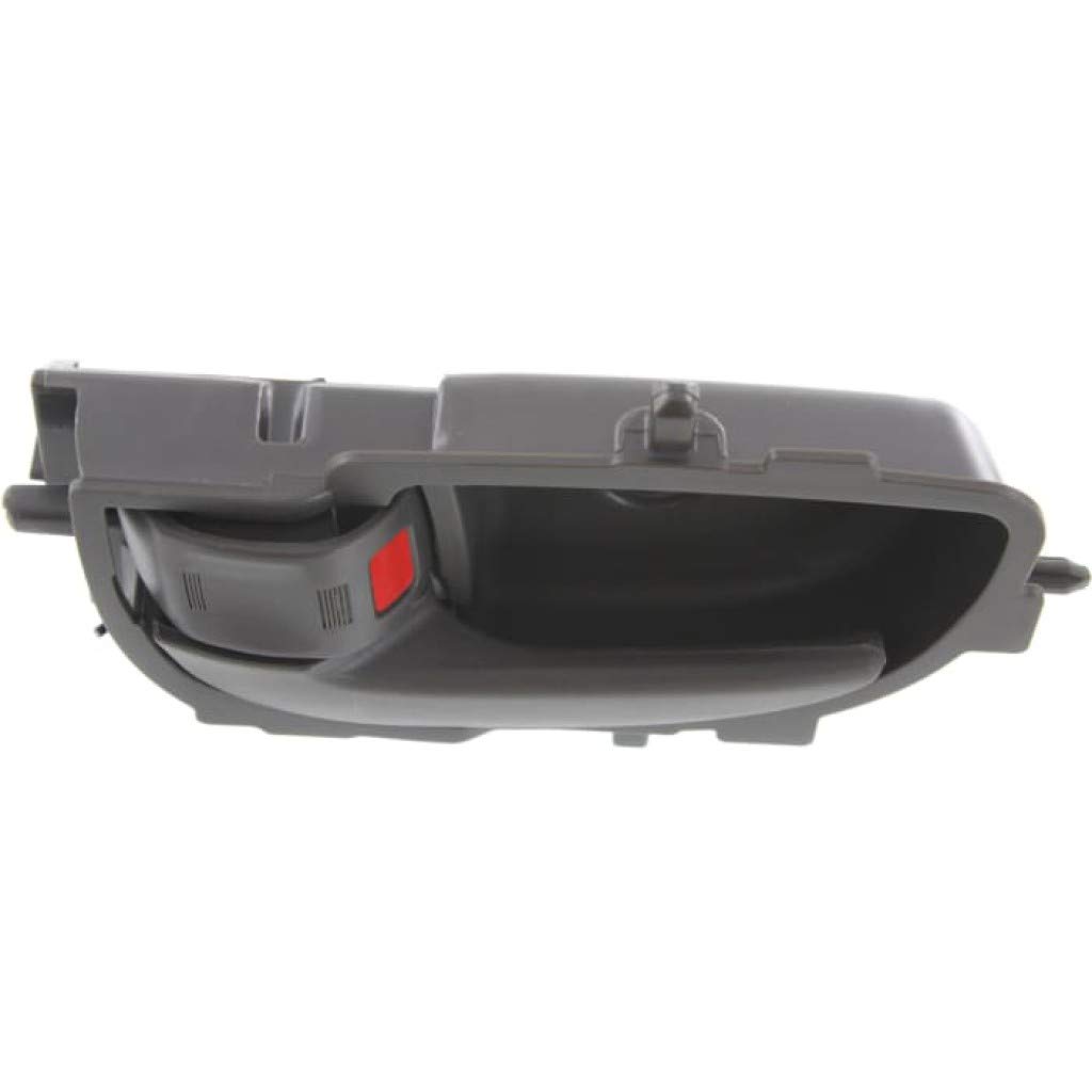 2007-2011 Toyota Yaris Front Driver Side Interior Door Handle with Lock Button - Gray (Base/S Trim) | Perfect Replacement for Broken Handles & Car Interior Upgrades