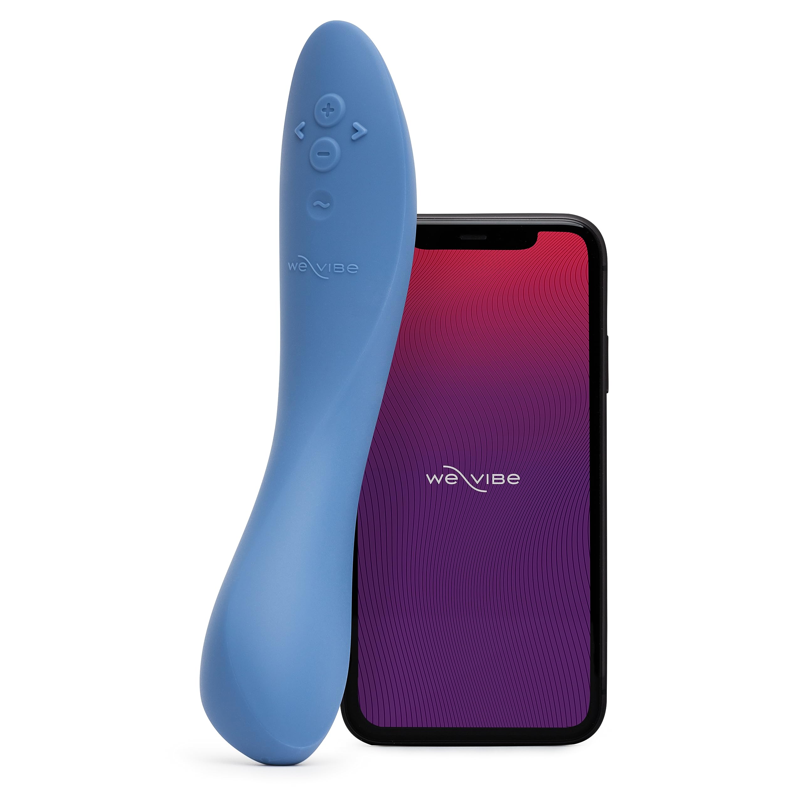 We-Vibe Rave 2 G-Spot Vibrator - App Controlled Adult Sex Toy for Women & Couples | 10 Powerful Vibration Modes | Waterproof & Rechargeable G-Spot Stimulator | Perfect for Solo Play & Couples Intimacy | Blue Pleasure Massager