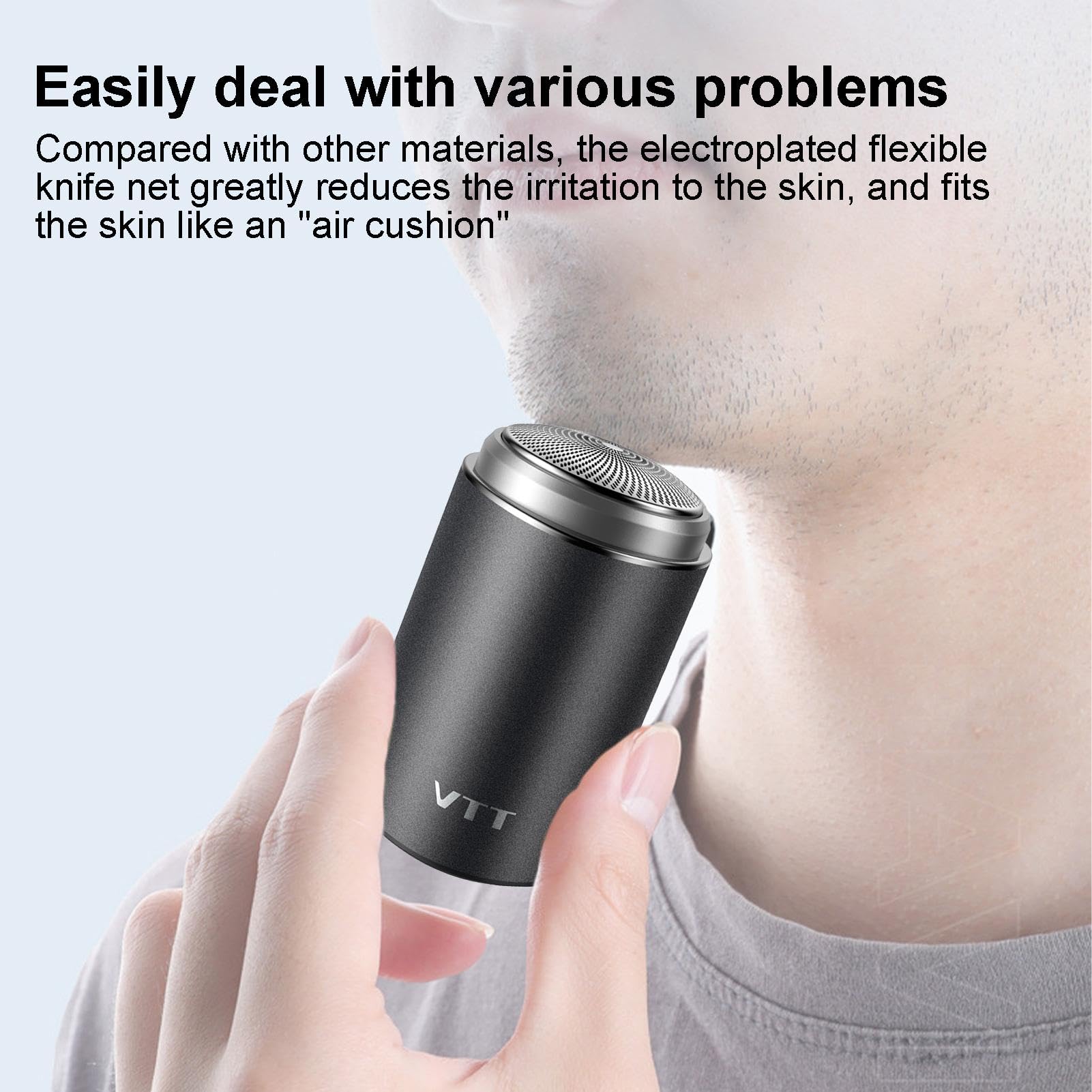 Premium Electric Shaver for Men & Women - Rechargeable Cordless Facial Hair Trimmer, Body Groomer for Armpit, Beard & Body Shaving - Perfect for Travel, Dating & Daily Grooming Routine