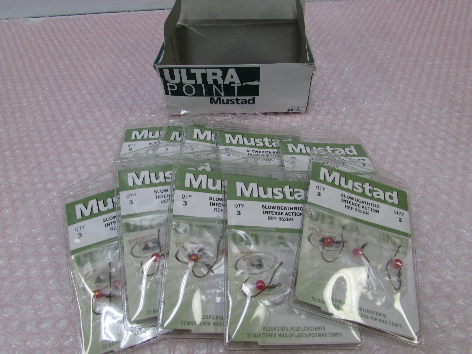 Mustad Slow Death Rig Fishing Hooks (3-Pack) - Bronze Size 2 for Walleye, Trout & Panfish - Perfect for Trolling and Bottom Fishing