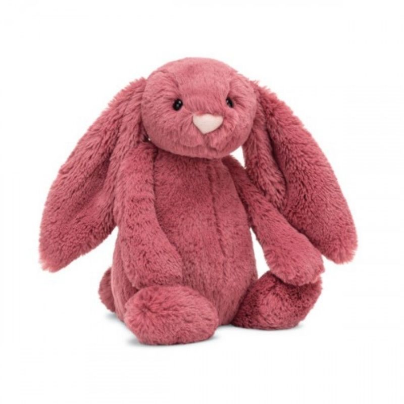 Jellycat Medium Bashful Dusty Pink Bunny Stuffed Animal - Soft Plush Toy for Kids, Nursery Decor, Baby Shower Gift & Cuddly Companion