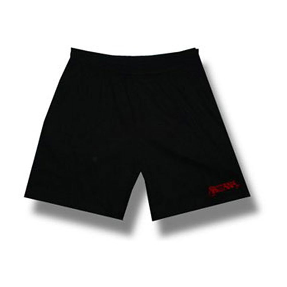 Santana Men's Logo Gym Shorts - Black Athletic Workout Shorts for Running, Training & Casual Wear