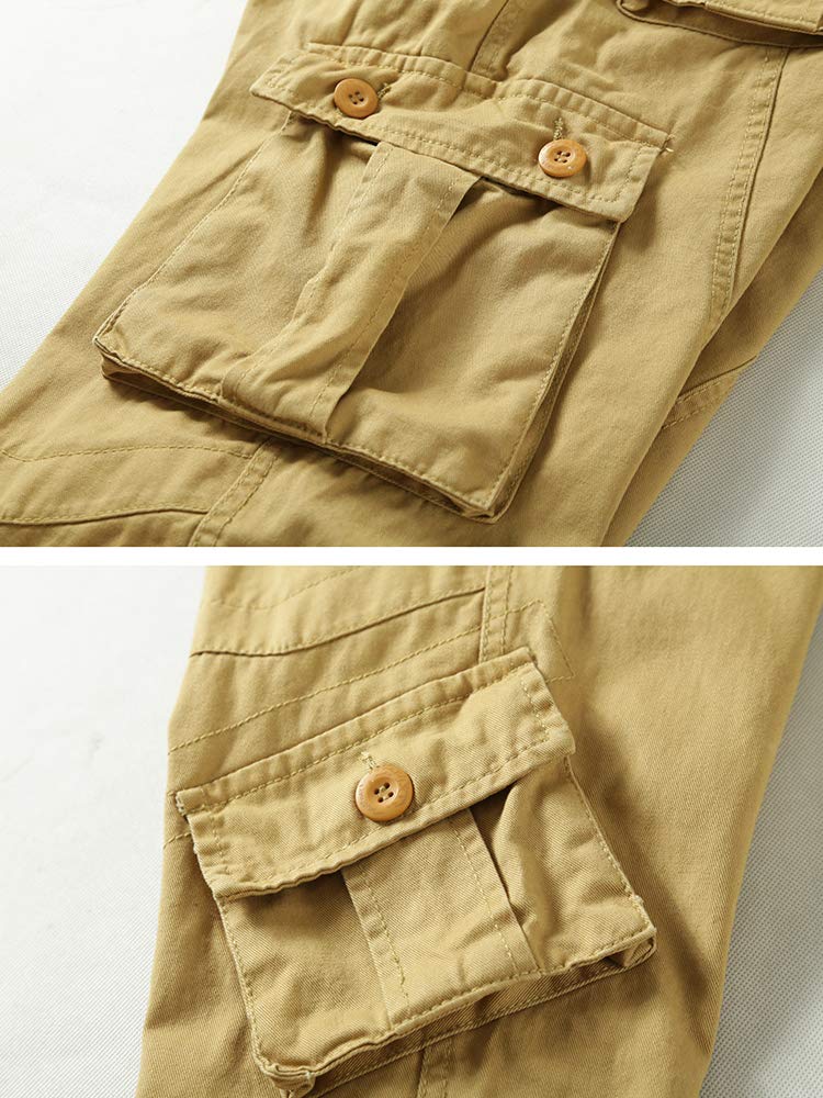 **Men's Cargo Pants - Casual Outdoor Camo Pants with Multi Pockets | Relaxed Fit Work Pants for Hiking, Camping & Everyday Wear**