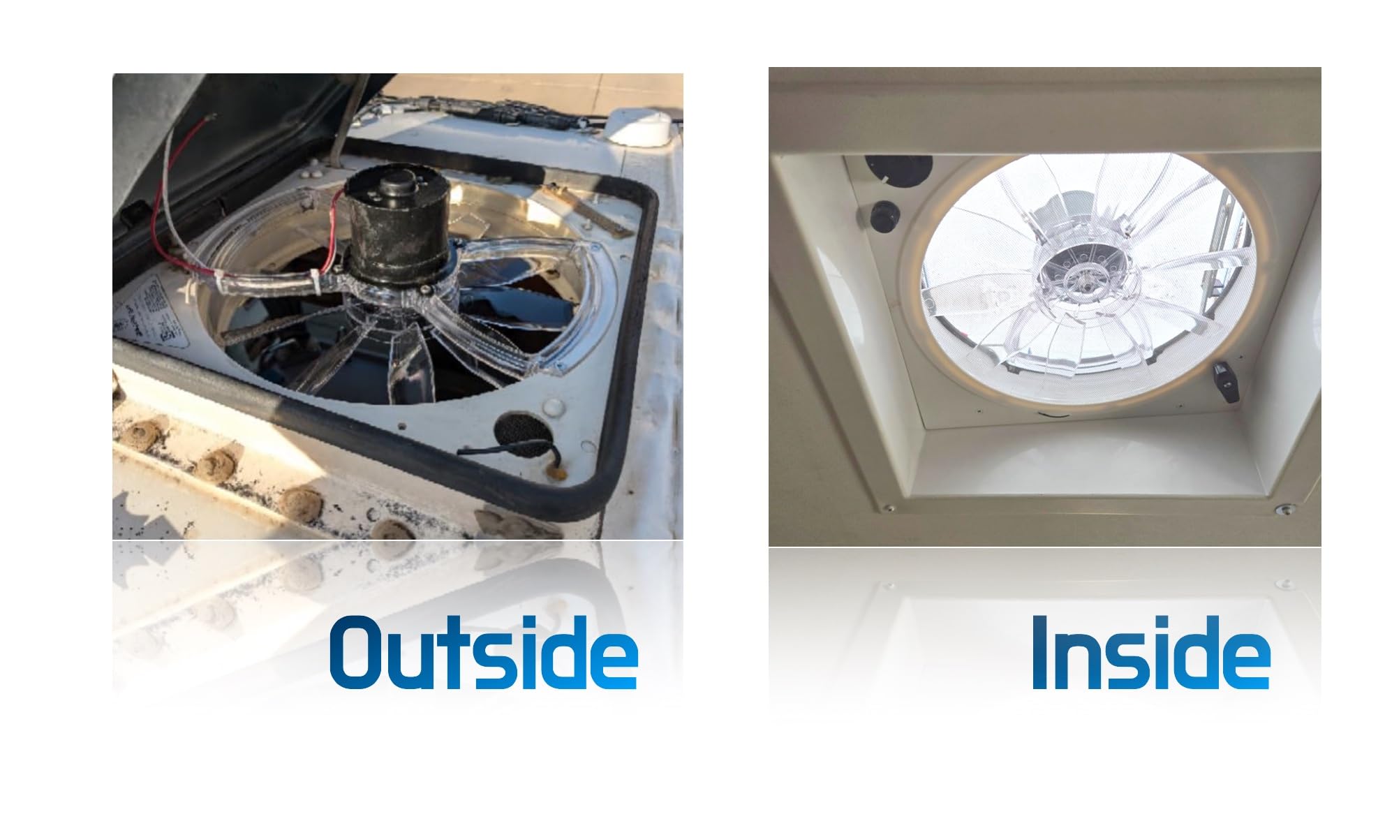Rv Vent Motor Replacement Kit - Fan Blade Assembly for Fantastic Fan with Screen | Durable & Easy Installation for RV Roof Ventilation & Airflow