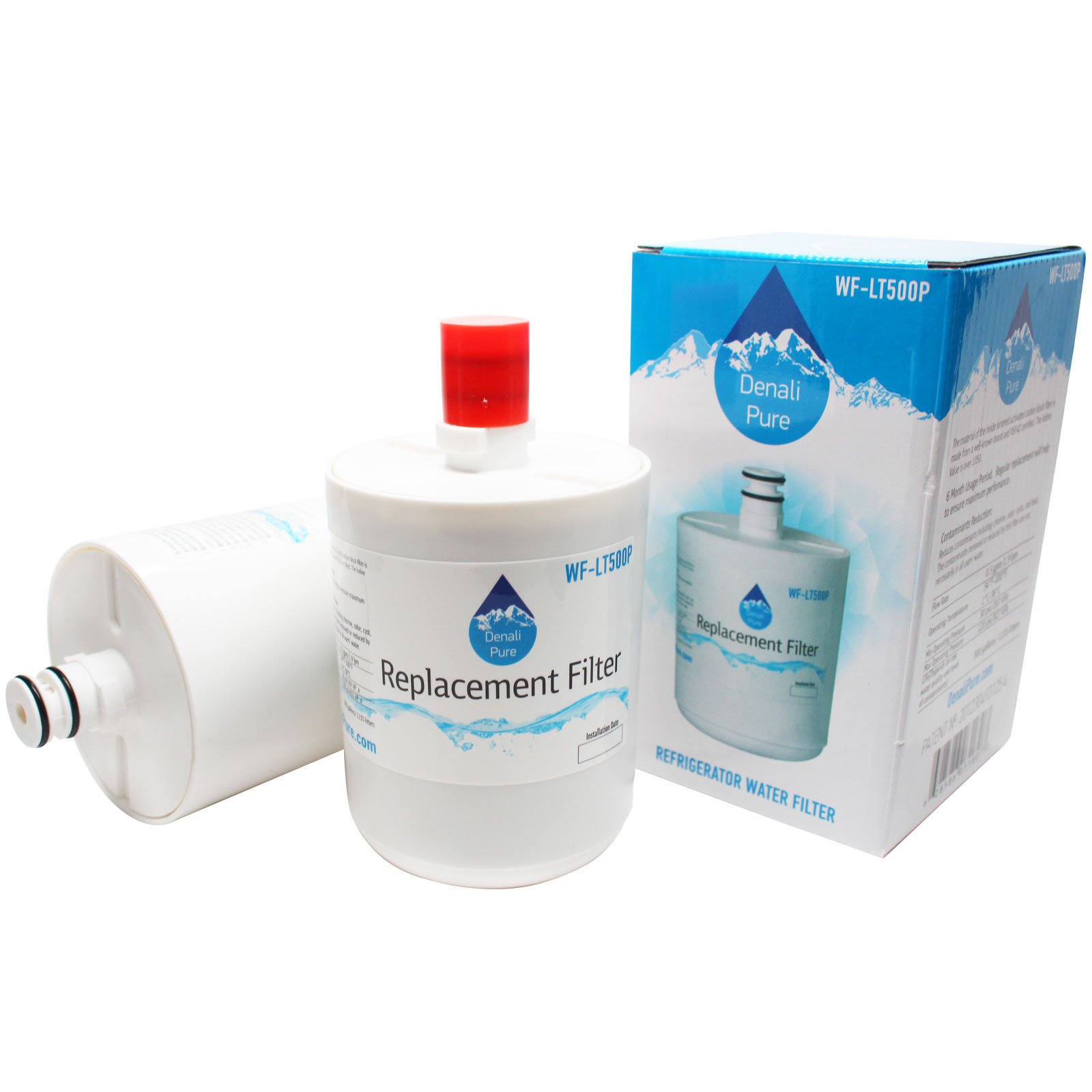 2-Pack LG LFX25974SW Refrigerator Water Filter Replacement - Compatible with LG 5231JA2002A & LT500P Fridge Water Filter Cartridge | Pure Drinking Water for Home & Office Use