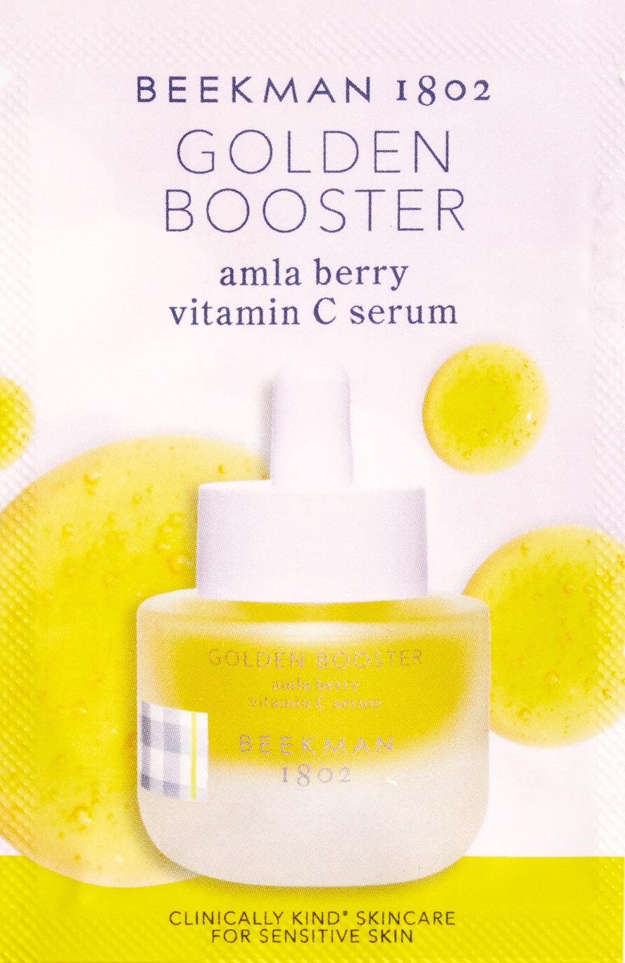 Golden Booster Amla Berry Vitamin C Brightening Serum - 1oz Facial Serum for Glowing Skin, Dark Spot Treatment & Anti-Aging - Perfect for Daily Skincare Routine & Nighttime Use