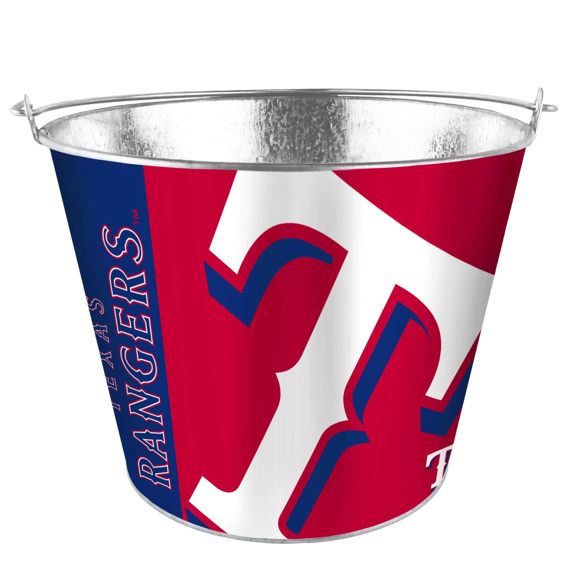 Boelter Brands MLB Texas Rangers 5 Quart Bucket Hat - Officially Licensed, Team Colors, One Size Fits All - Perfect for Baseball Games, Outdoor Activities & Fan Gear