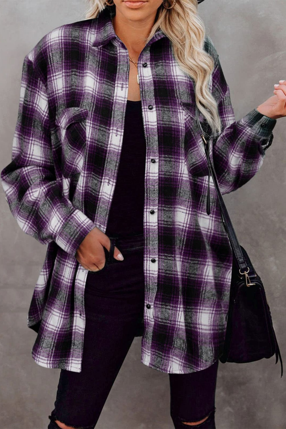 Men's Classic Plaid Long Sleeve Button-Down Shirt with Collar - Casual & Business Wear for Office, Dating, and Outdoor Activities