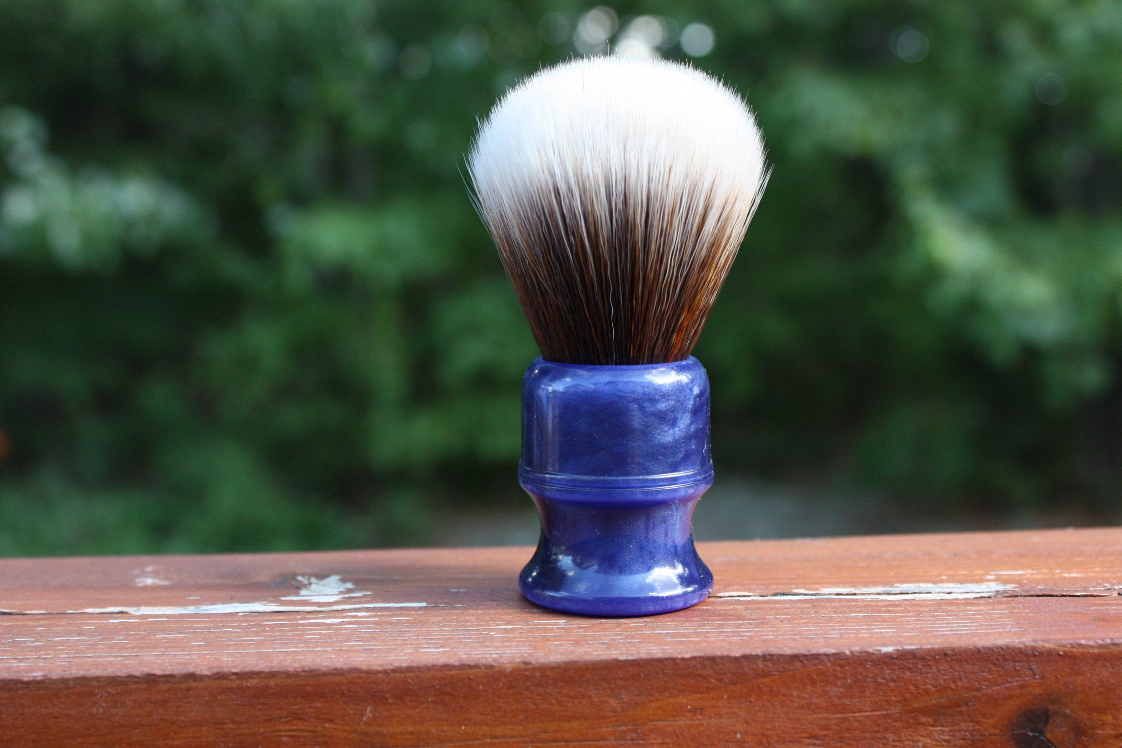 22MM SynBad Shaving Brush with Blue Lagoon Handle - Perfect for Wet Shaving & Grooming Rituals