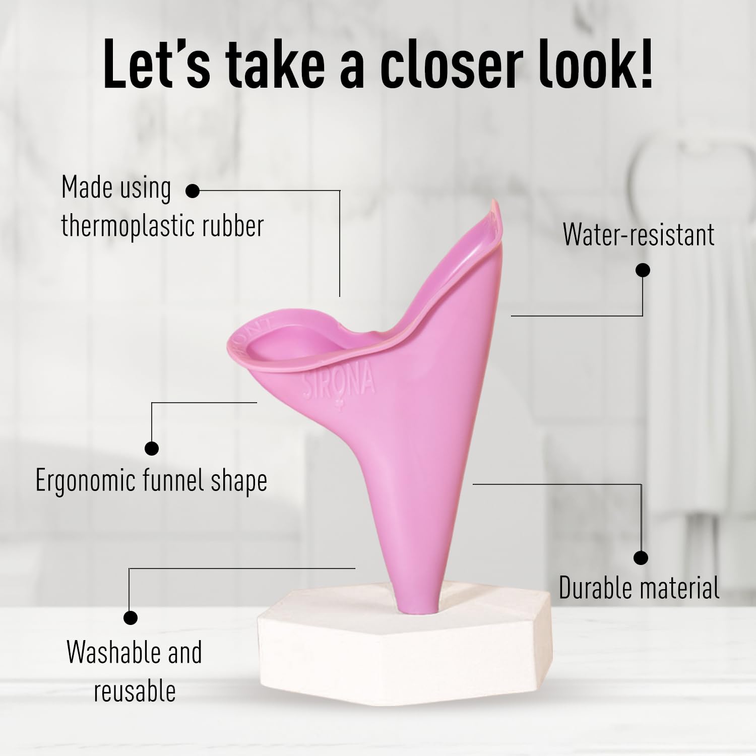 PeeBuddy Reusable Portable Stand and Pee Urination Device for Women - 1 Unit | Leak-proof Pee Funnel for Travel, Camping, Hiking & Outdoor Activities | Perfect for Public Toilets, Road Trips & Emergency Situations