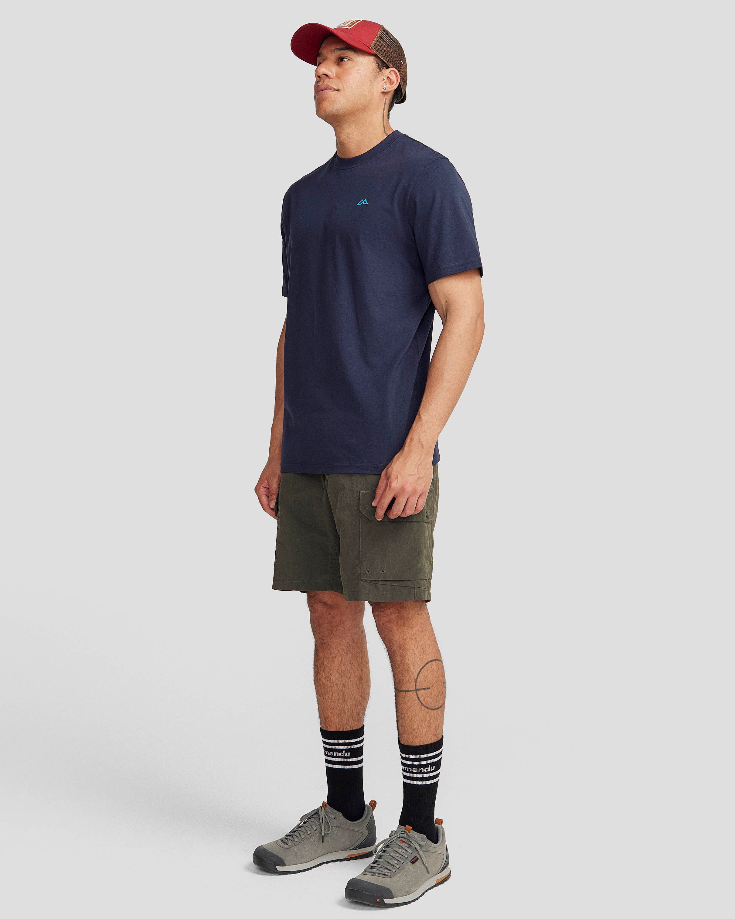 Premium Men's NZ Heritage Organic Cotton T-Shirt - Soft, Breathable & Eco-Friendly - Pure Navy - Perfect for Casual Wear, Gym & Outdoor Activities
