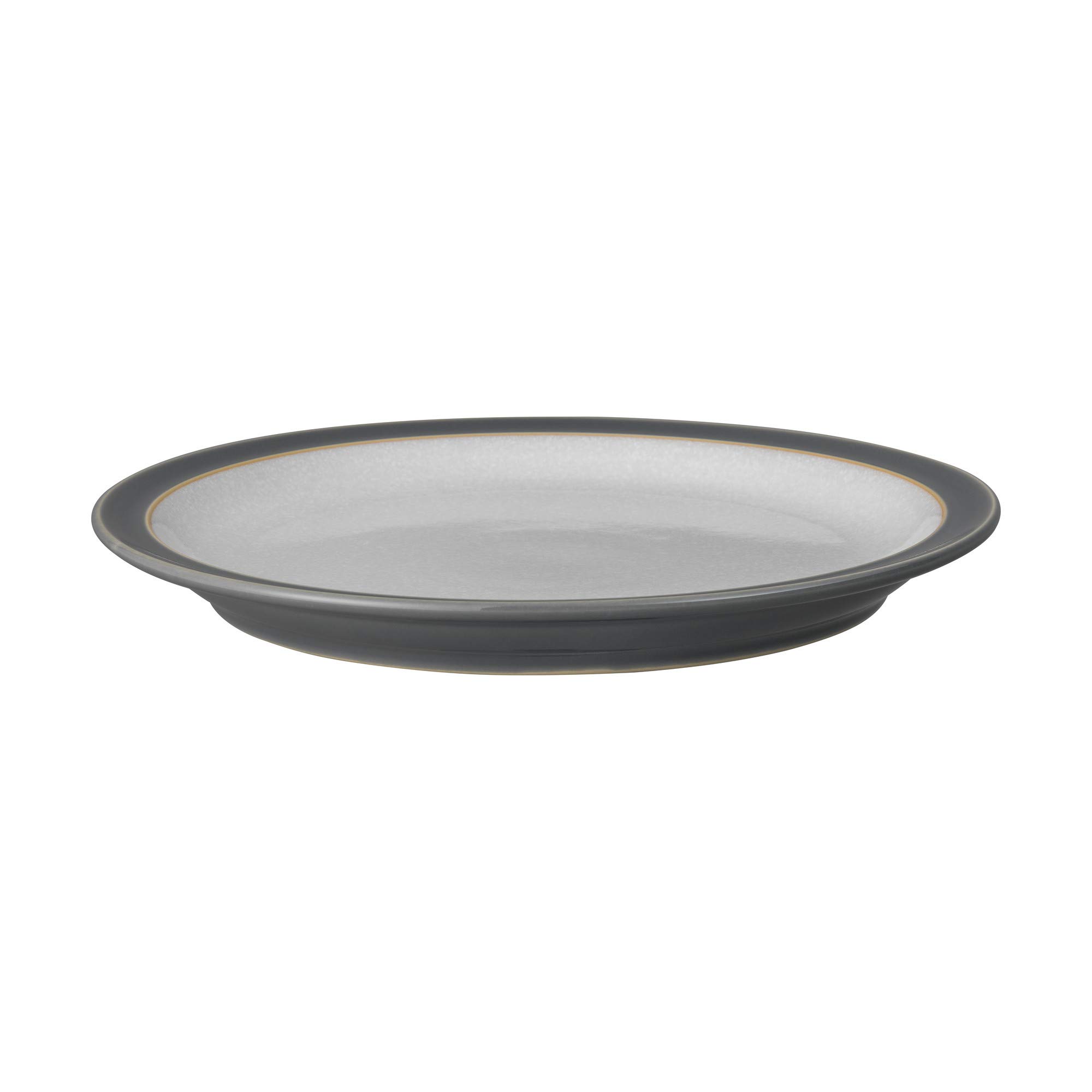 Denby Elements Fossil Grey 4-Piece Ceramic Dinner Set - Microwave & Dishwasher Safe Tableware - Includes Dinner Plate, Small Plate, Cereal Bowl & Coffee Mug - Perfect for Everyday Meals, Family Dinners & Entertaining Guests