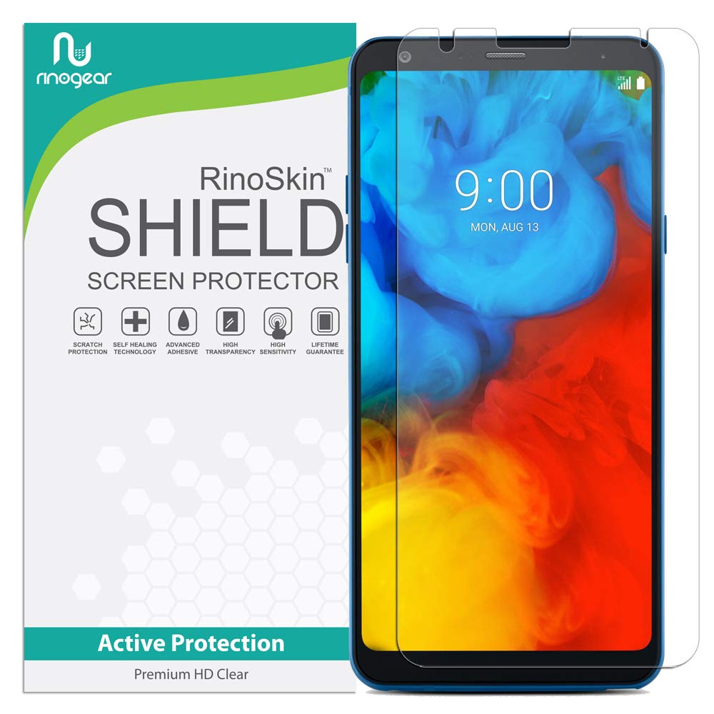 RinoGear Screen Protector for LG Stylo 4 Plus - Case Friendly, Flexible Full Coverage Clear TPU Film - Perfect for Daily Use, Work & Travel Protection