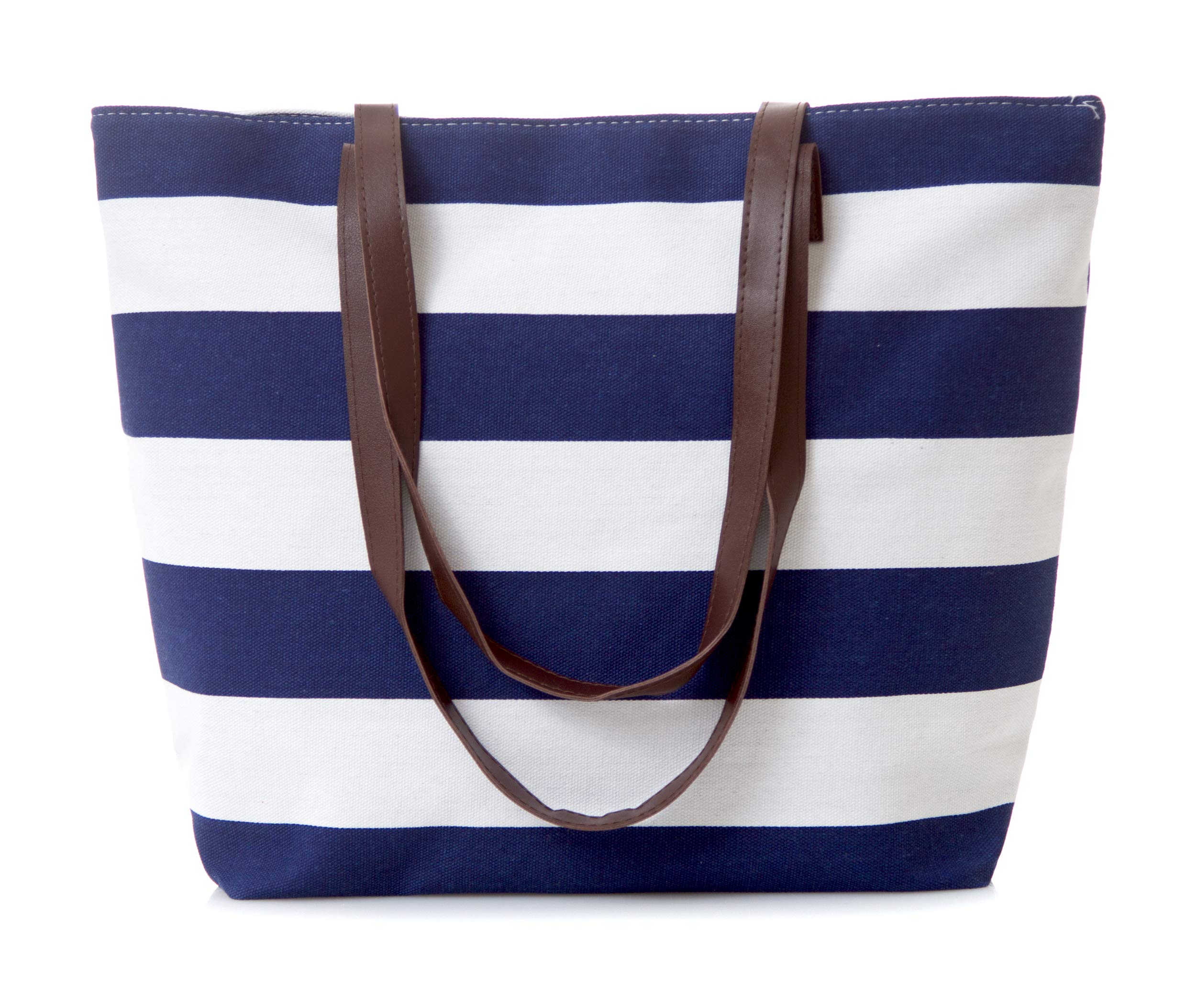 Stylish Waterproof Tote Bag for Women - Durable Travel & Beach Tote with Pockets - Perfect for Shopping, Gym, Work & Vacation