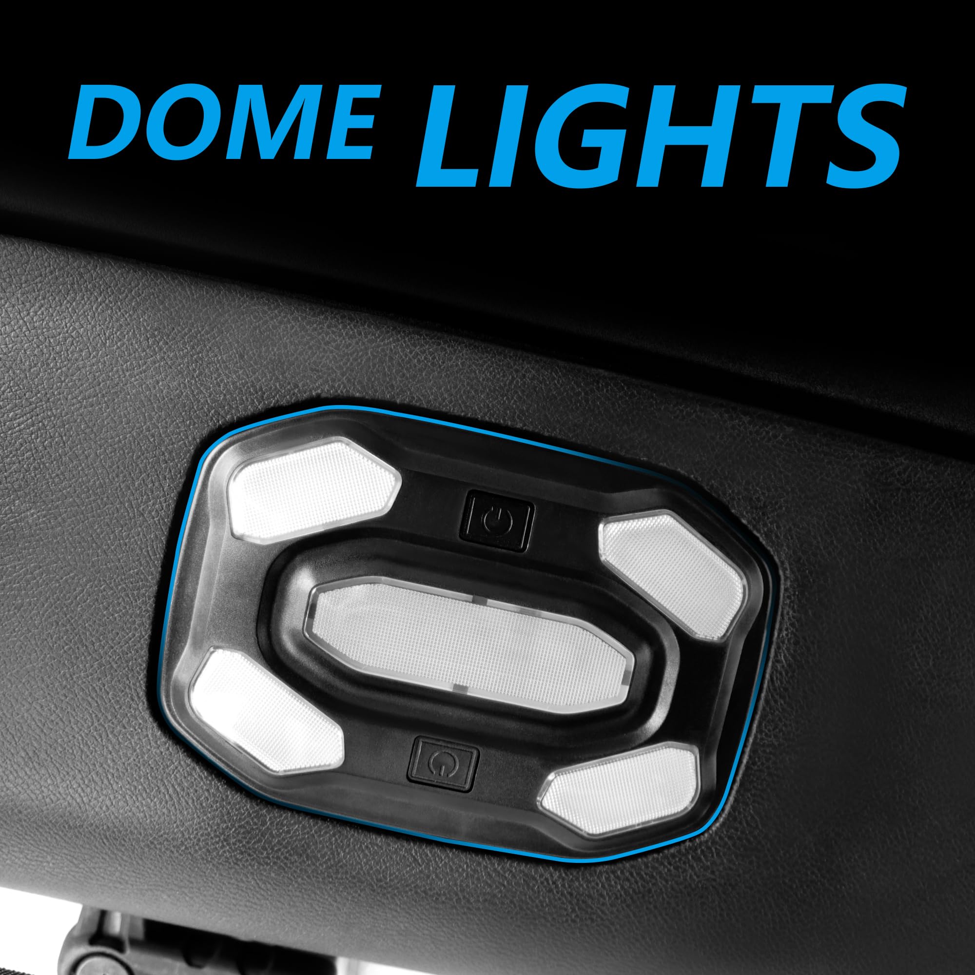 Jeep Wrangler JL & Gladiator JT LED Dome Light (2018-2023) - Interior Cabin Light Replacement with Push Button Switch for Front/Rear Seats | Perfect for Night Driving, Camping & Off-Road Adventures