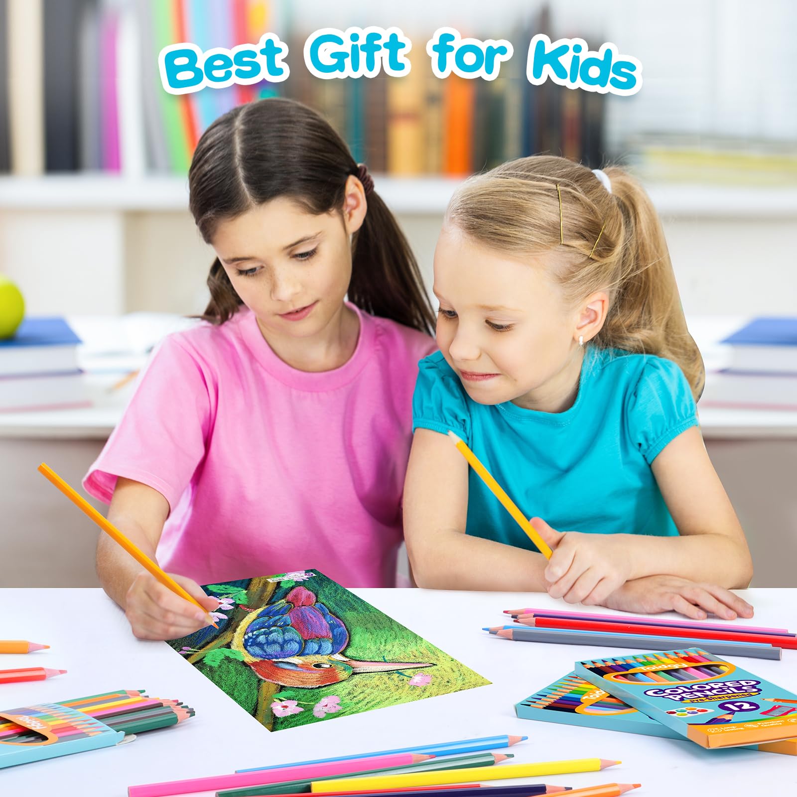 288 Count Bulk Colored Pencils Set - 24 Packs of 12 Vibrant Colors, Pre-Sharpened Art Pencils for Kids, Students & Adults | Perfect for School Supplies, Classroom Prizes, Art Projects & Back to School Essentials