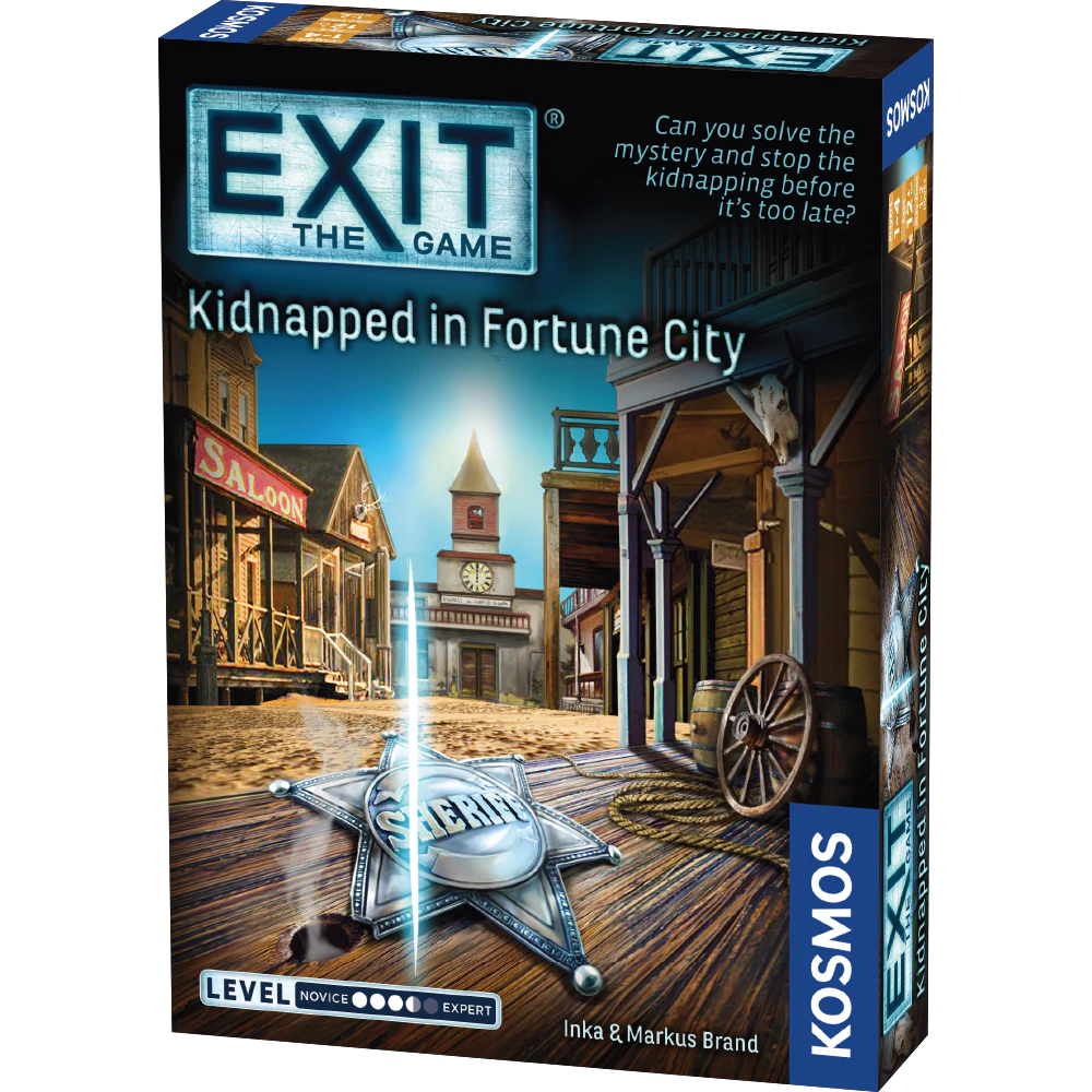 Exit: The Game - Kidnapped in Fortune City | Escape Room Board Game for Families & Friends | Perfect for Game Nights & Team Building