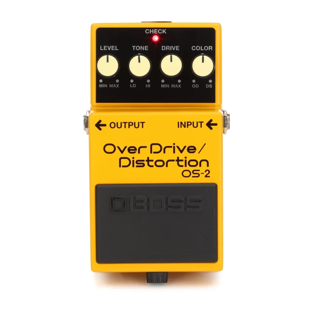 Boss OS-2 Overdrive Distortion Guitar Effects Pedal - Perfect for Rock, Blues, and Metal Guitarists | Stage & Studio Use