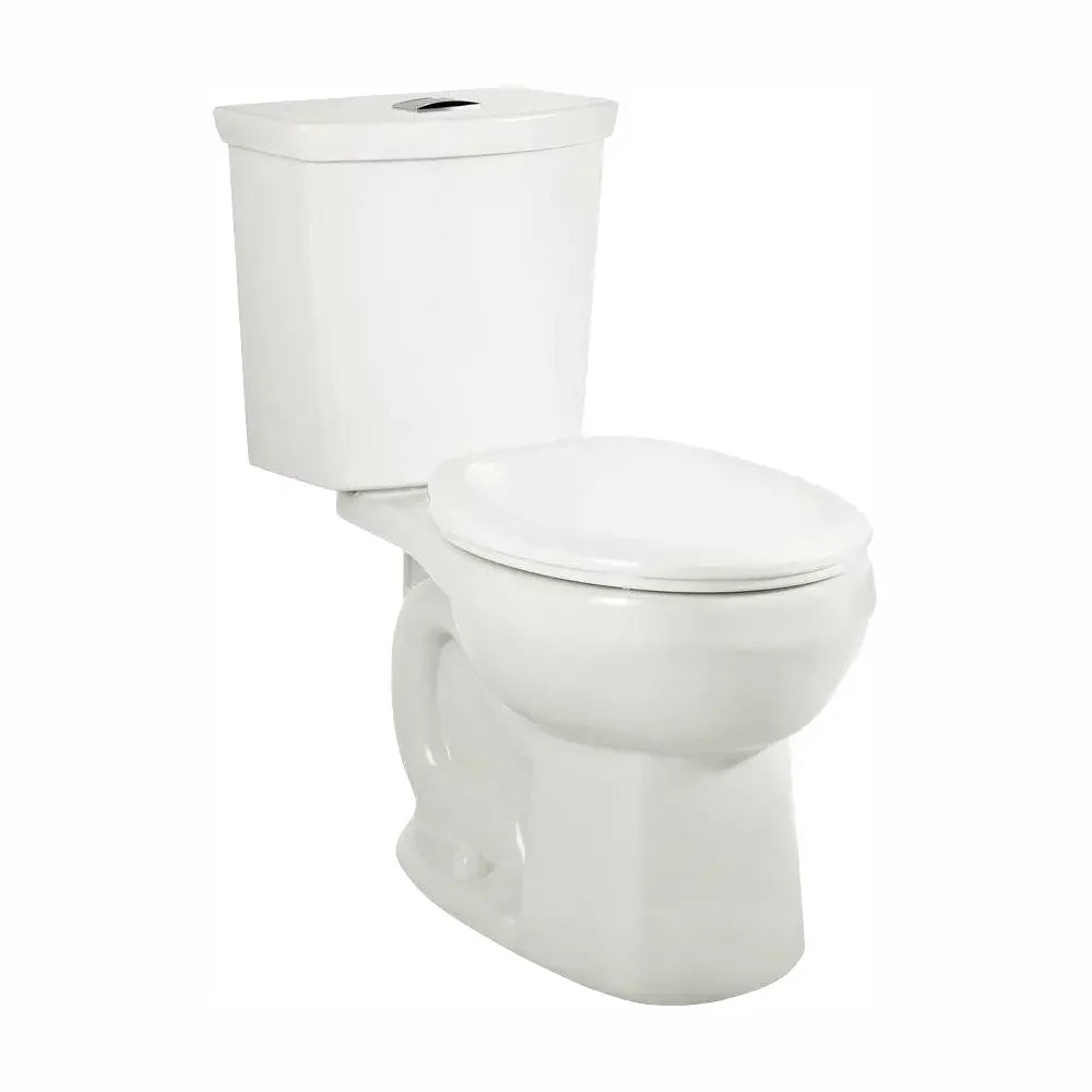 H2Option® Dual Flush Elongated Toilet - 1.28/0.92 GPF (4.8/3.5 LPF) Water Saving Standard Height Two-Piece Toilet with Linerless Seat - Perfect for Modern Bathrooms & Eco-Friendly Homes
