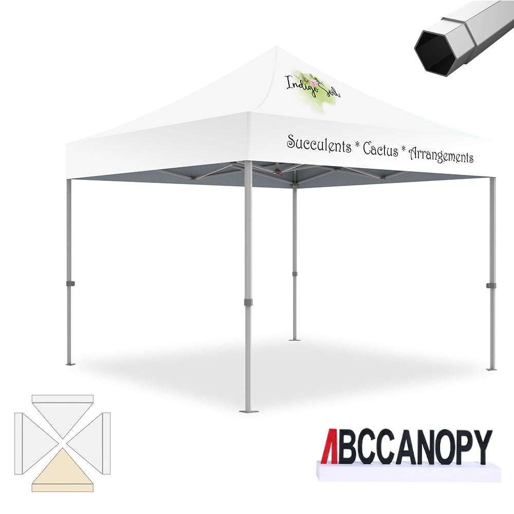 ABCCANOPY Heavy Duty Custom Canopy Tent 8x8/10x10/10x15/10x20 ft - Premium Pop Up Shelter for Outdoor Events, Farmers Markets & Camping (S2 Premium Series)