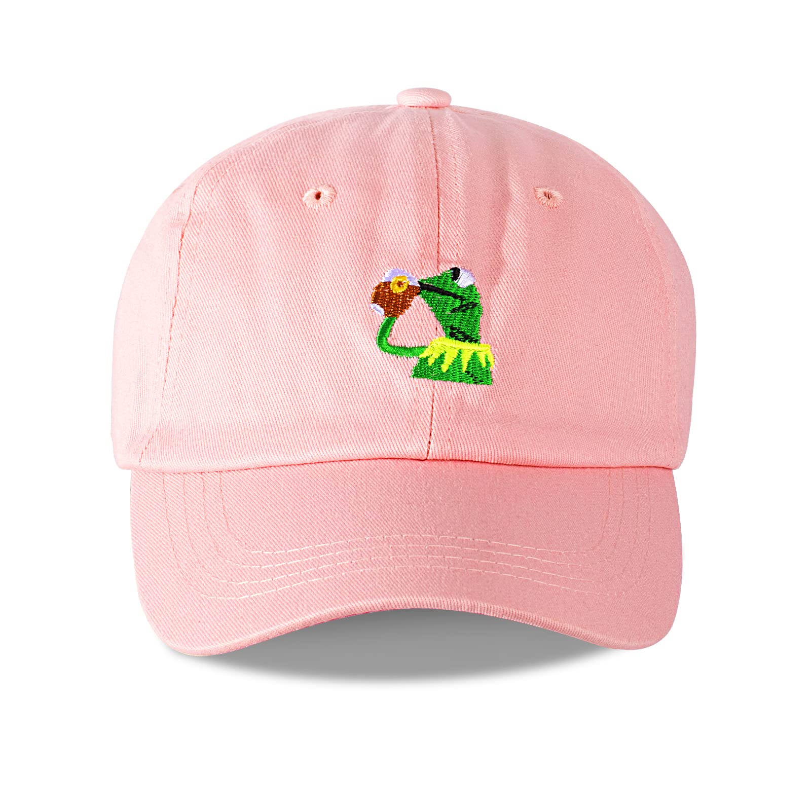 Kermit The Frog Sipping Tea Baseball Cap - Adjustable Unisex Trucker Hat for Outdoor Activities, Sports & Casual Wear