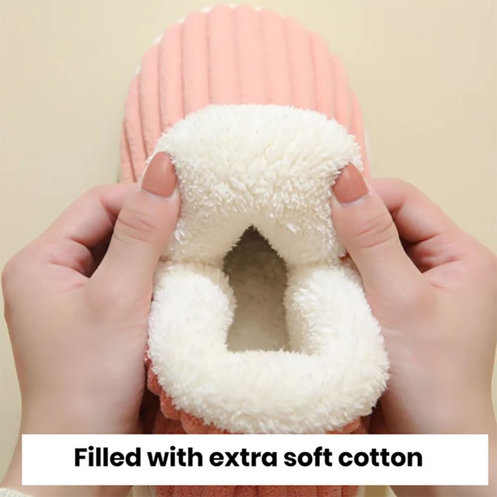 Zureto Sunmoine Cloud Slippers - Unisex Winter Cozy Fuzzy House Slippers for Men & Women | Soft Indoor/Outdoor Home Shoes for Relaxing, Lounging & Cold Weather Comfort
