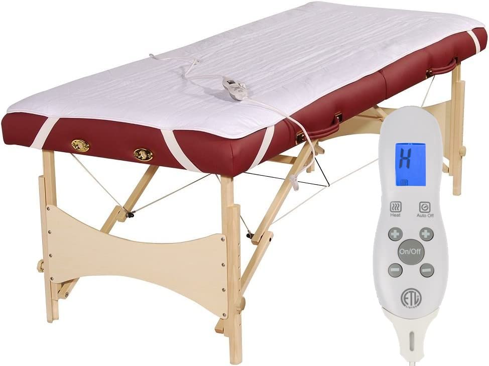 Premium Electric Heating Pad for Massage Tables - Digital Temperature Control, Auto Shut-Off, Fits 73