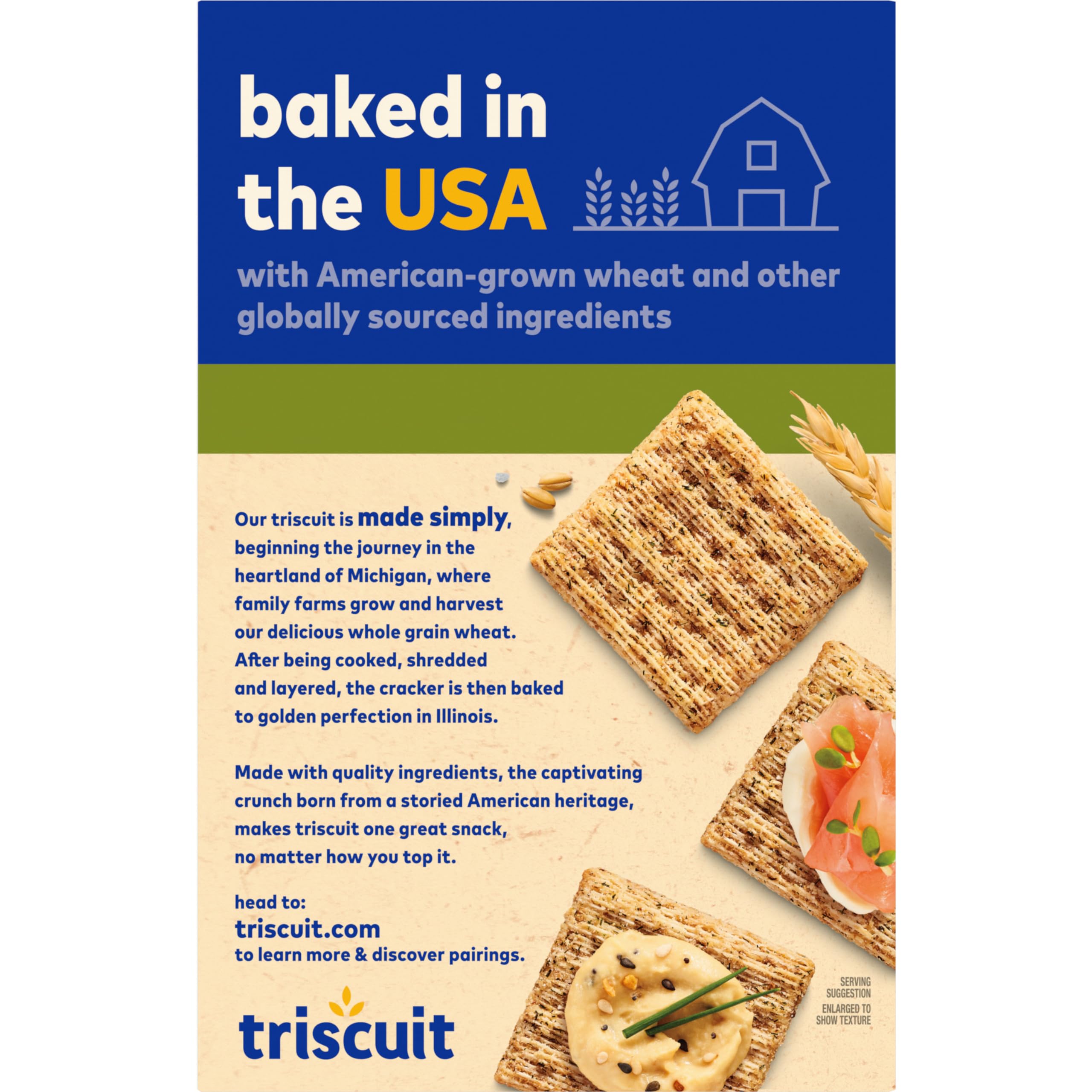 Triscuit Whole Grain Wheat Crackers - Dill, Sea Salt & Olive Oil Flavor | Healthy Lunch Snacks & Bulk Snack Crackers | 6 Pack (8.5 oz Boxes) | Perfect for Office, School & Picnic Snacking