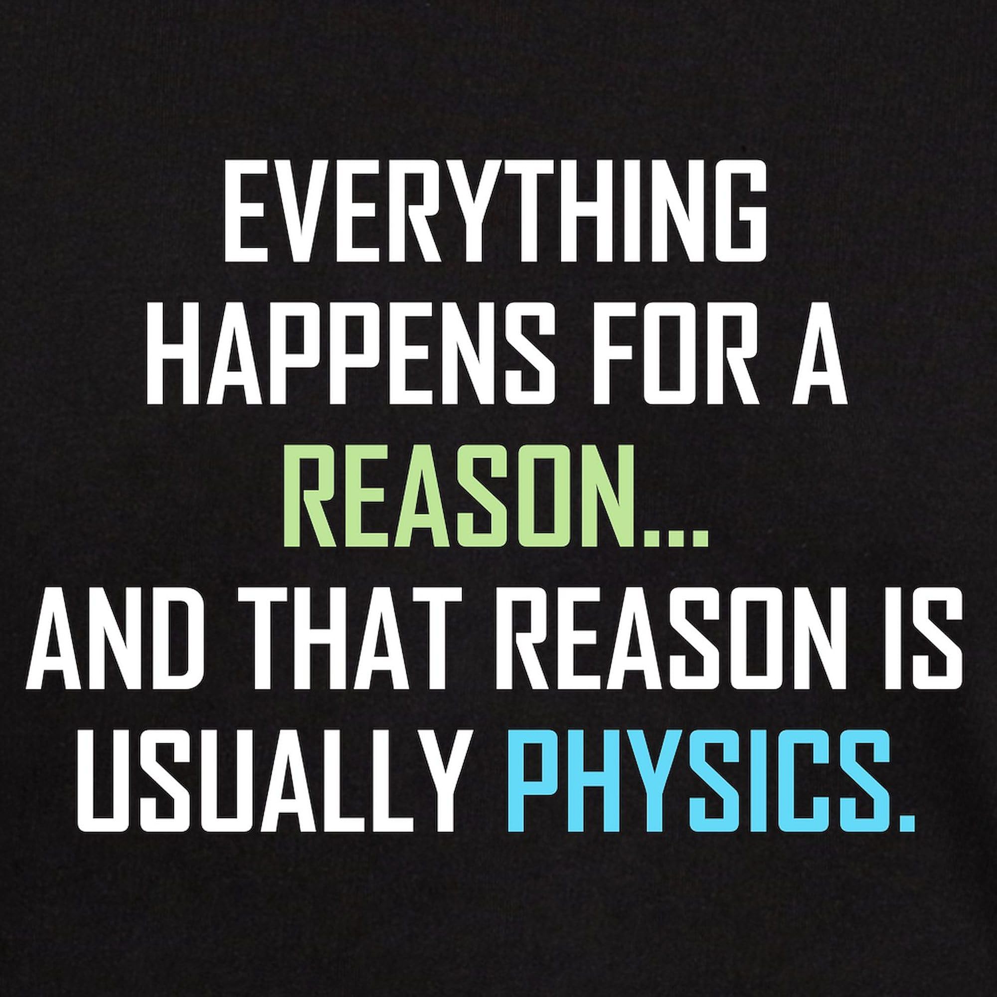 Everything Happens for A Reason Men's Graphic T-Shirt - 100% Cotton Dark Tee for Casual Wear, Gym & Everyday Outfits